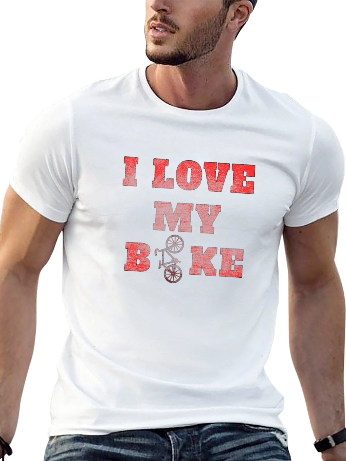 Black I Love My Bike Graphic T-Shirt - Casual Style view 13
