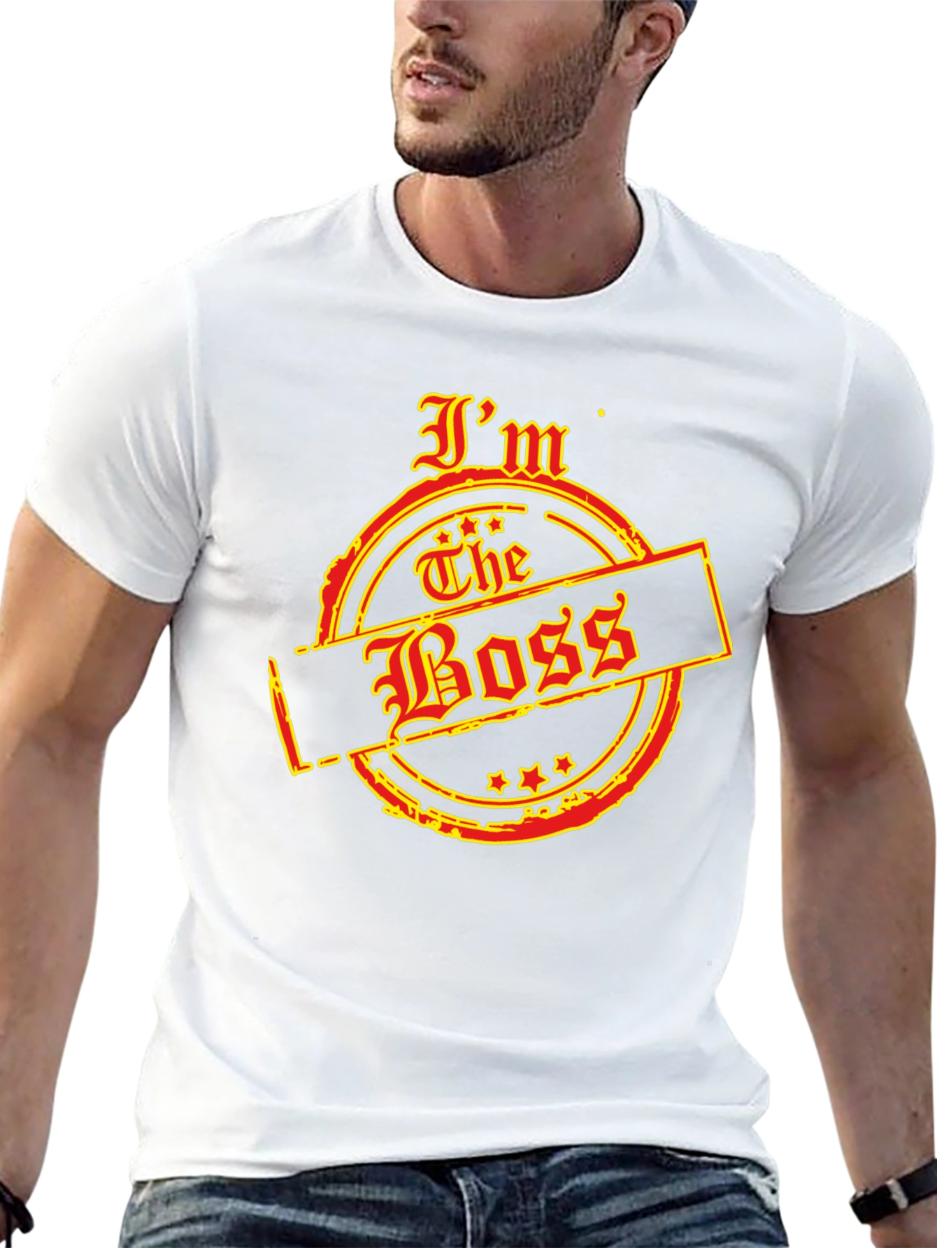 Black I'm The Boss Graphic T-Shirt - Black view 13