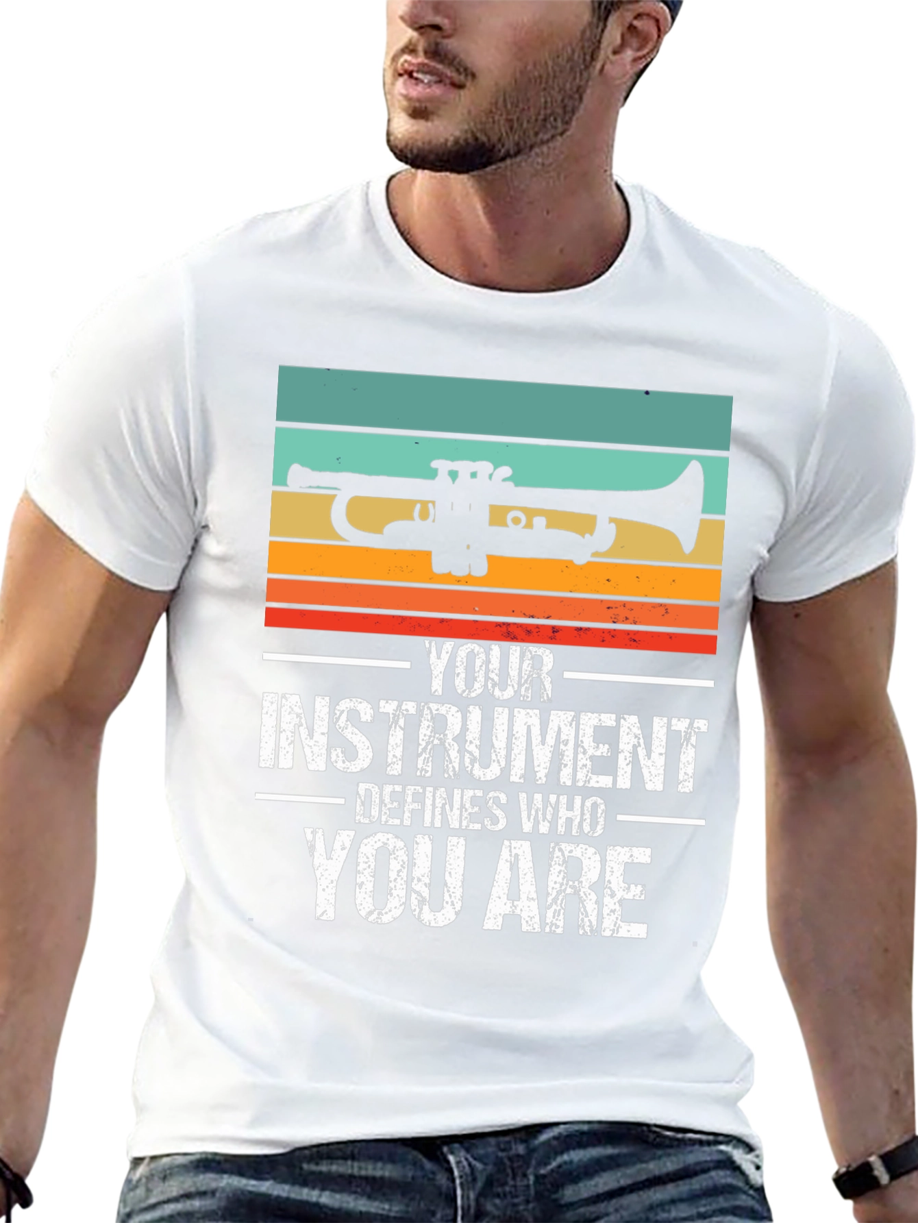 Black Trumpet Player Shirt - Defines Who You Are! view 13