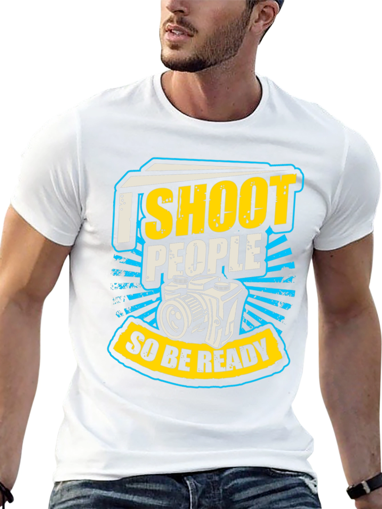 Black I Shoot People T-Shirt view 13