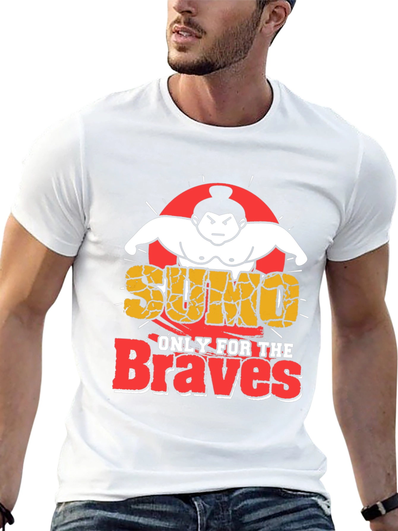 Black Sumo Braves Graphic T-Shirt view 13