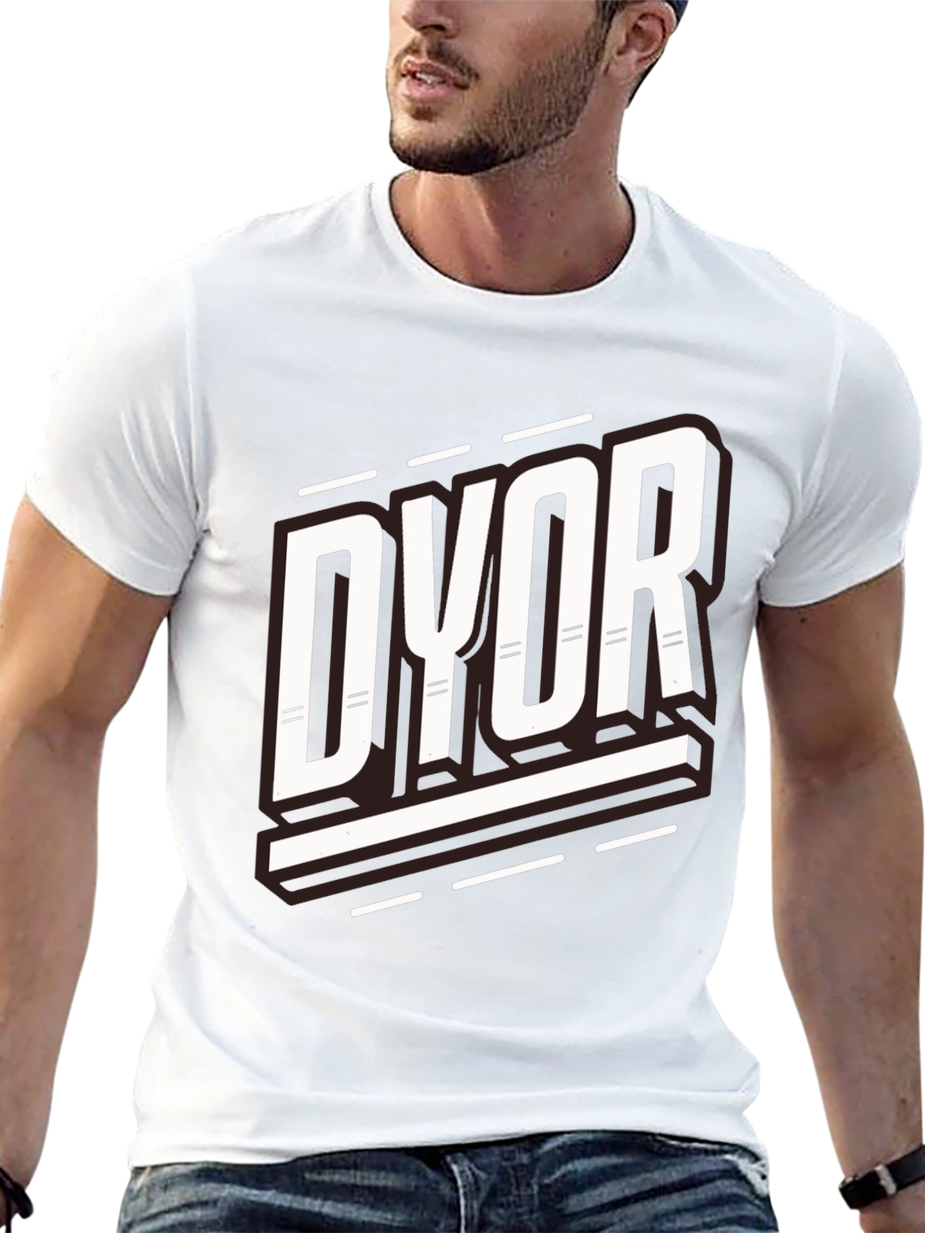 Black DYOR Black Graphic Tee view 13
