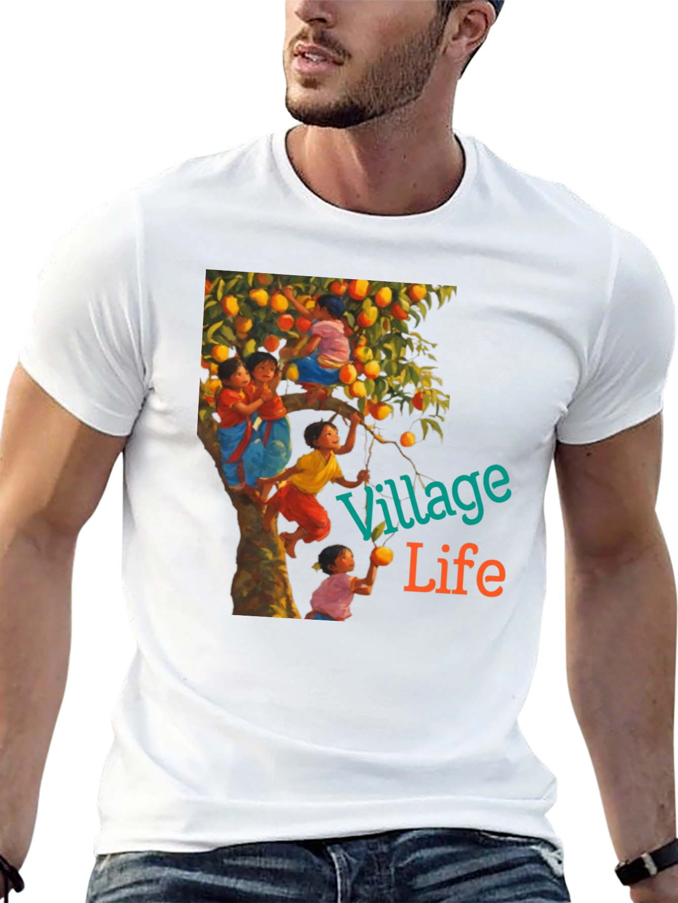 Black Village Life Graphic Tee view 13