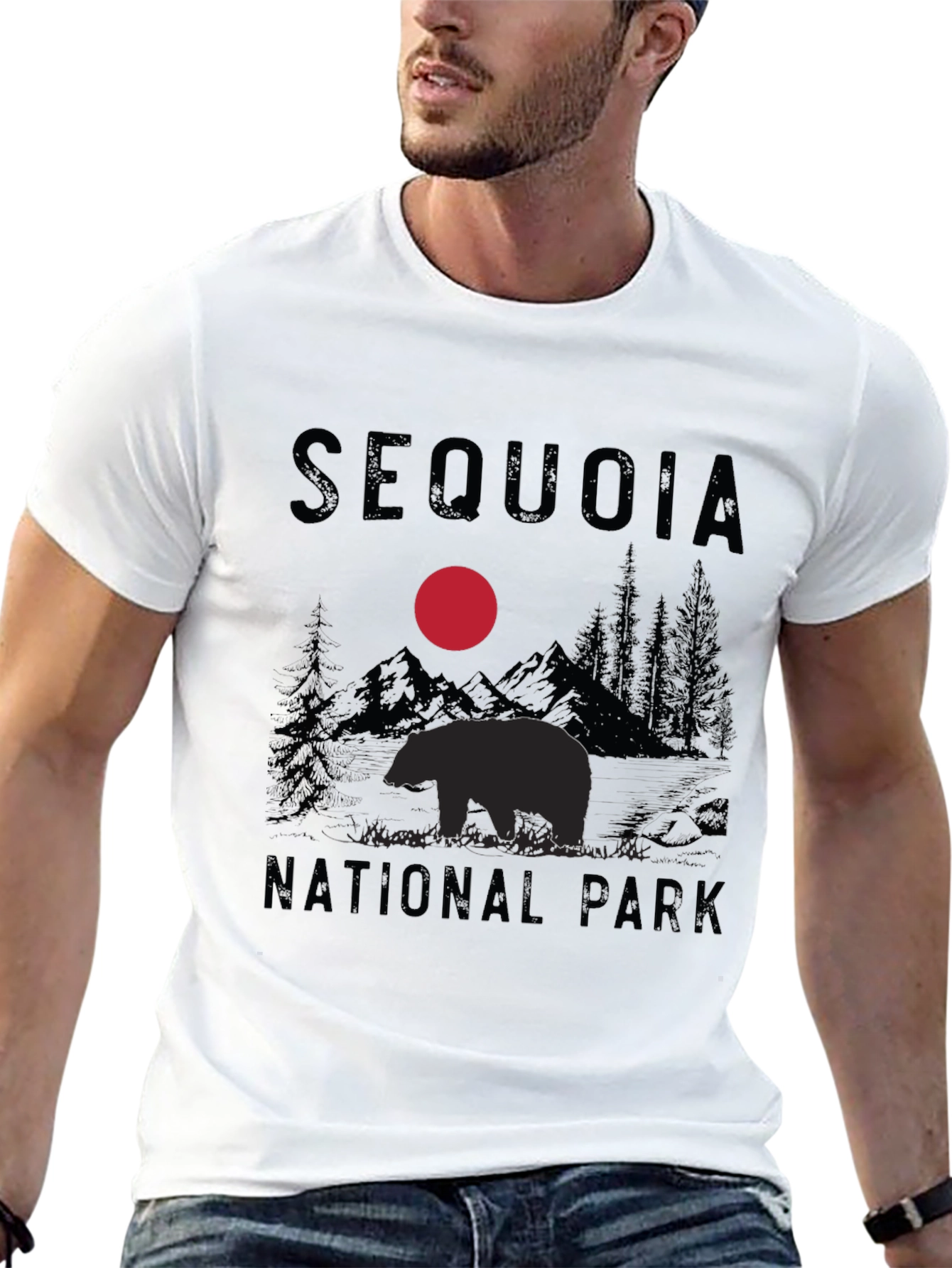 Black Sequoia National Park Black T-Shirt view 13