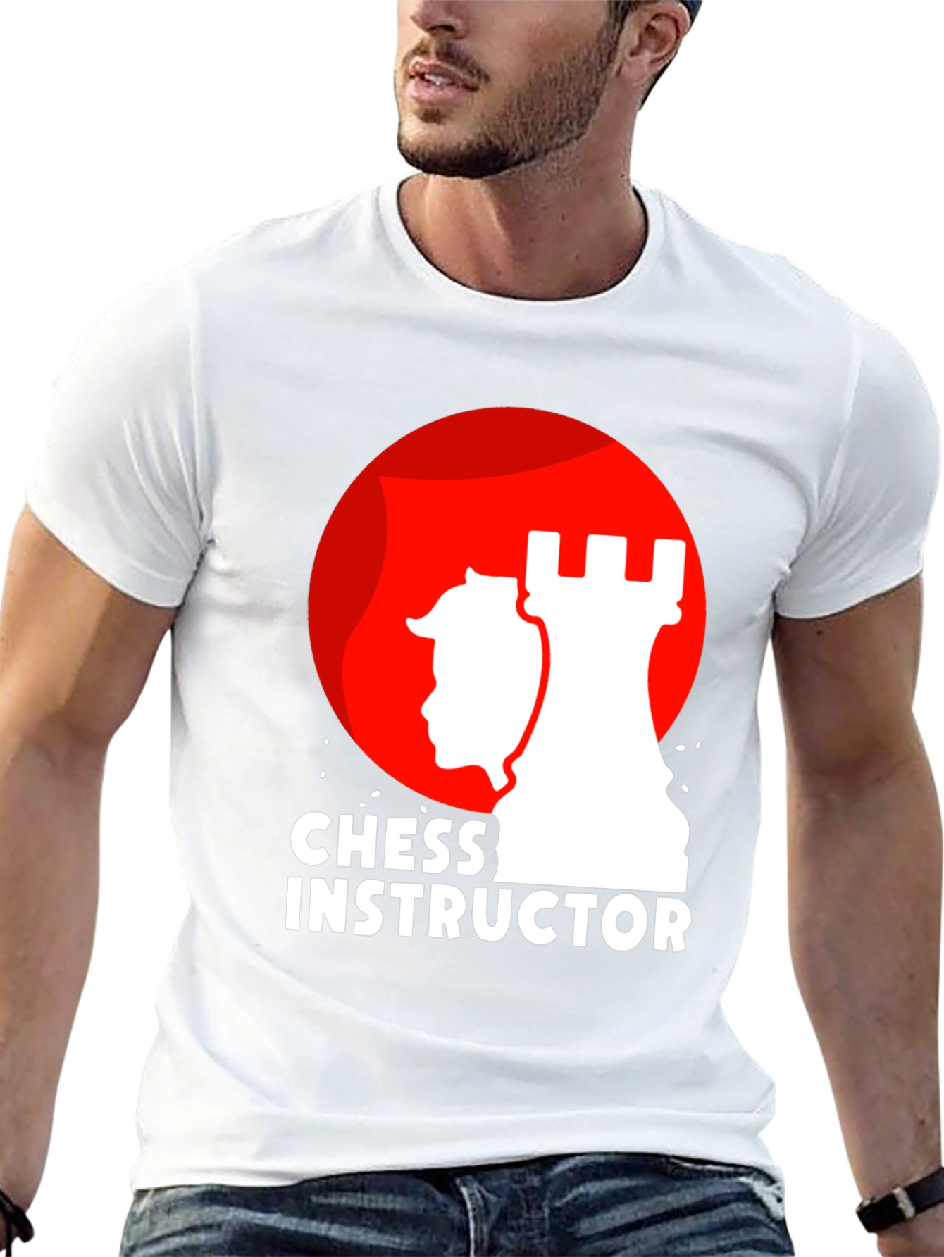 Black Chess Instructor Graphic T-Shirt - Black view 13