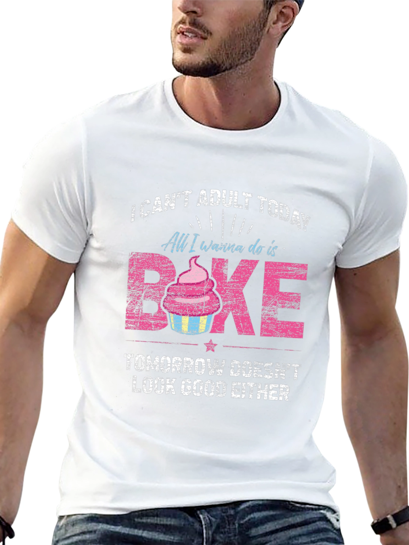 Funny Baking Lover T-Shirt, I Can't Adult Today - 13