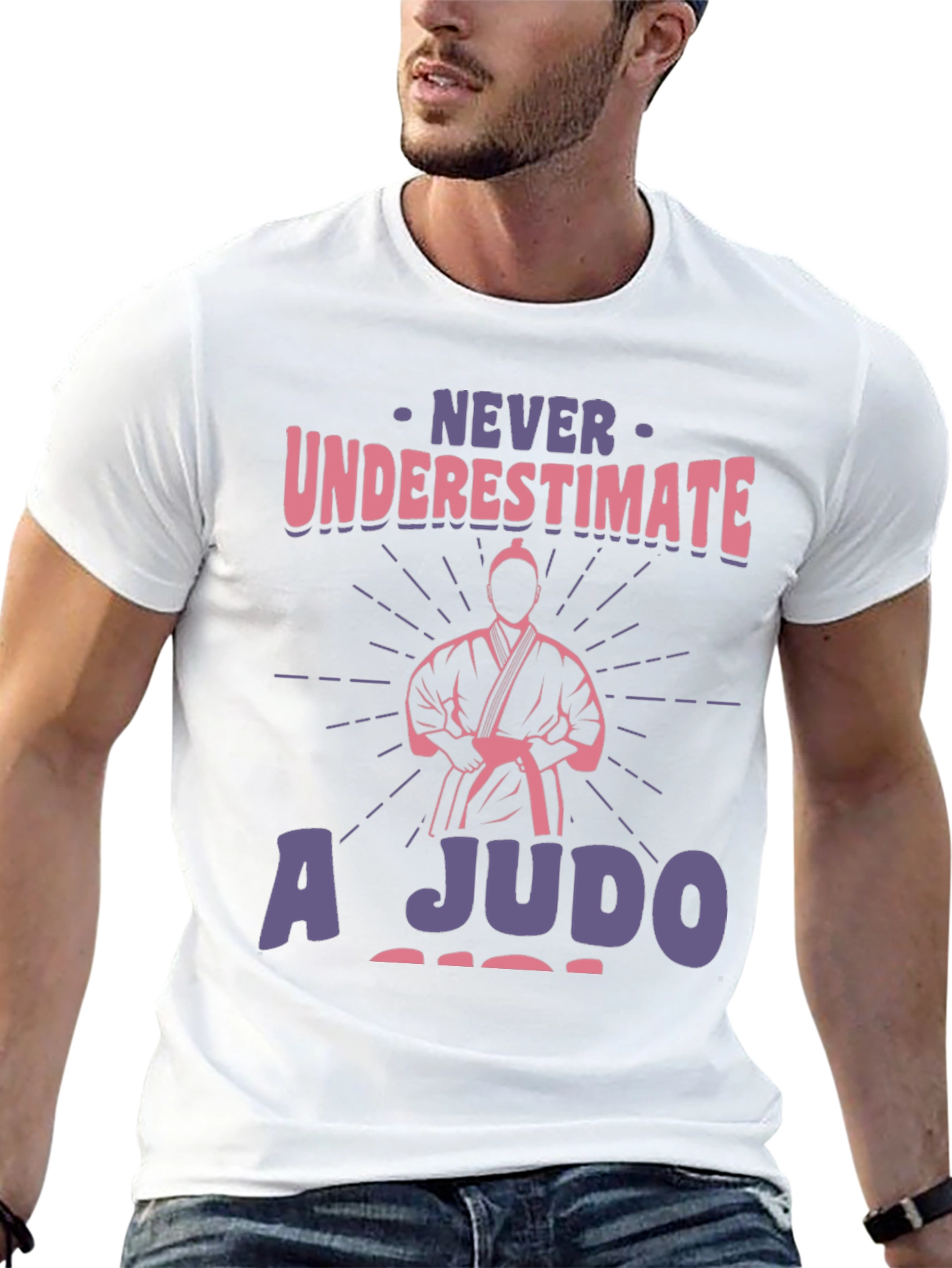 Black Never Underestimate A Judo T-Shirt view 13