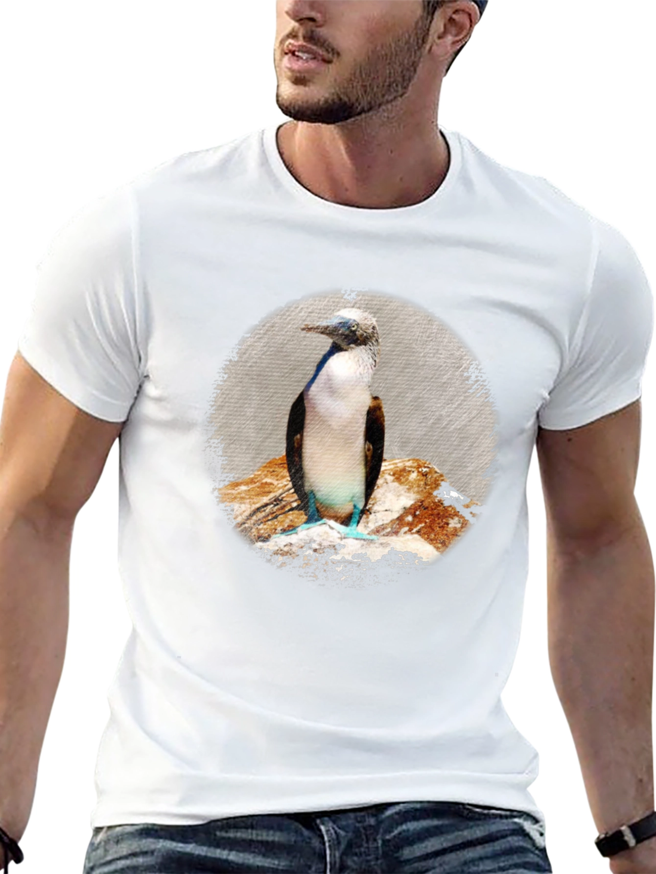 Black Blue-Footed Booby Graphic T-Shirt - Unisex view 13