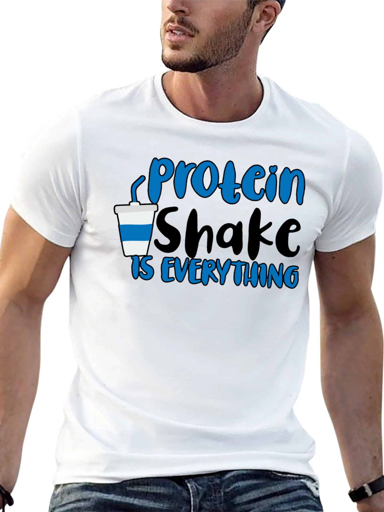 Black Protein Shake is Everything T-Shirt view 13