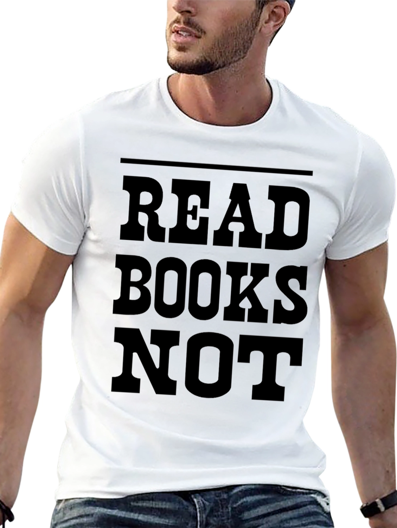 Black Read Books Not T-Shirt - Literary Apparel view 13