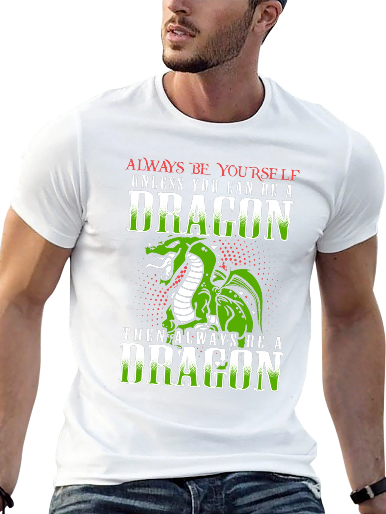 Black Dragon Graphic Tee - Always Be Yourself Unless A Dragon view 13