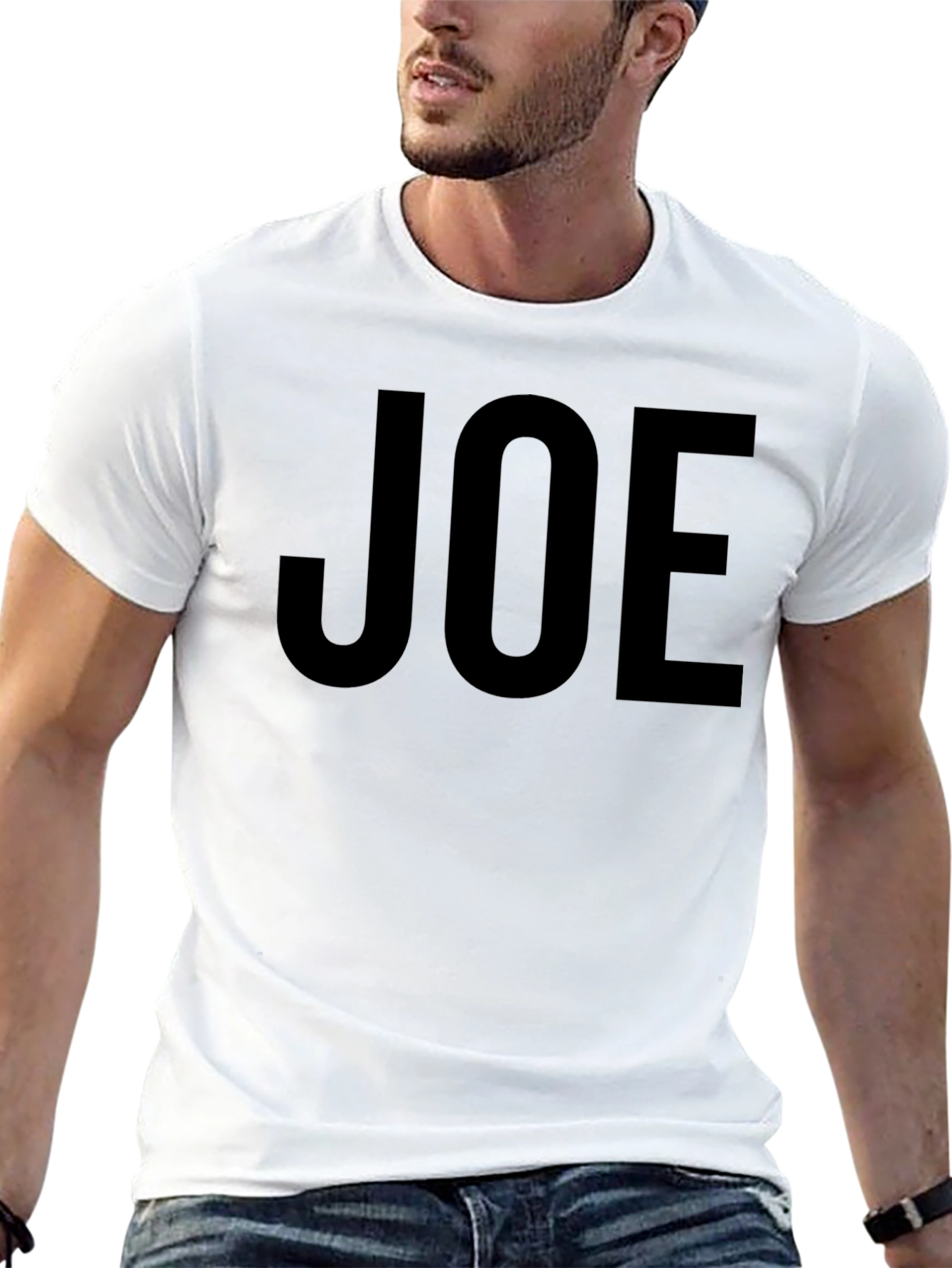 Black JOE Bold Print Graphic Tee - Casual Style view 13