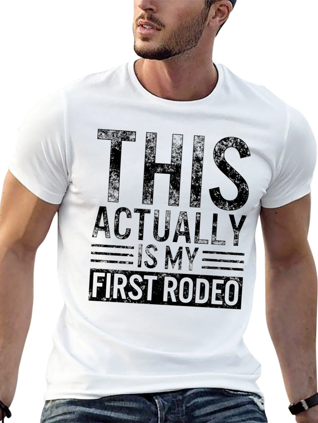 Black This is My First Rodeo Graphic T-Shirt view 13