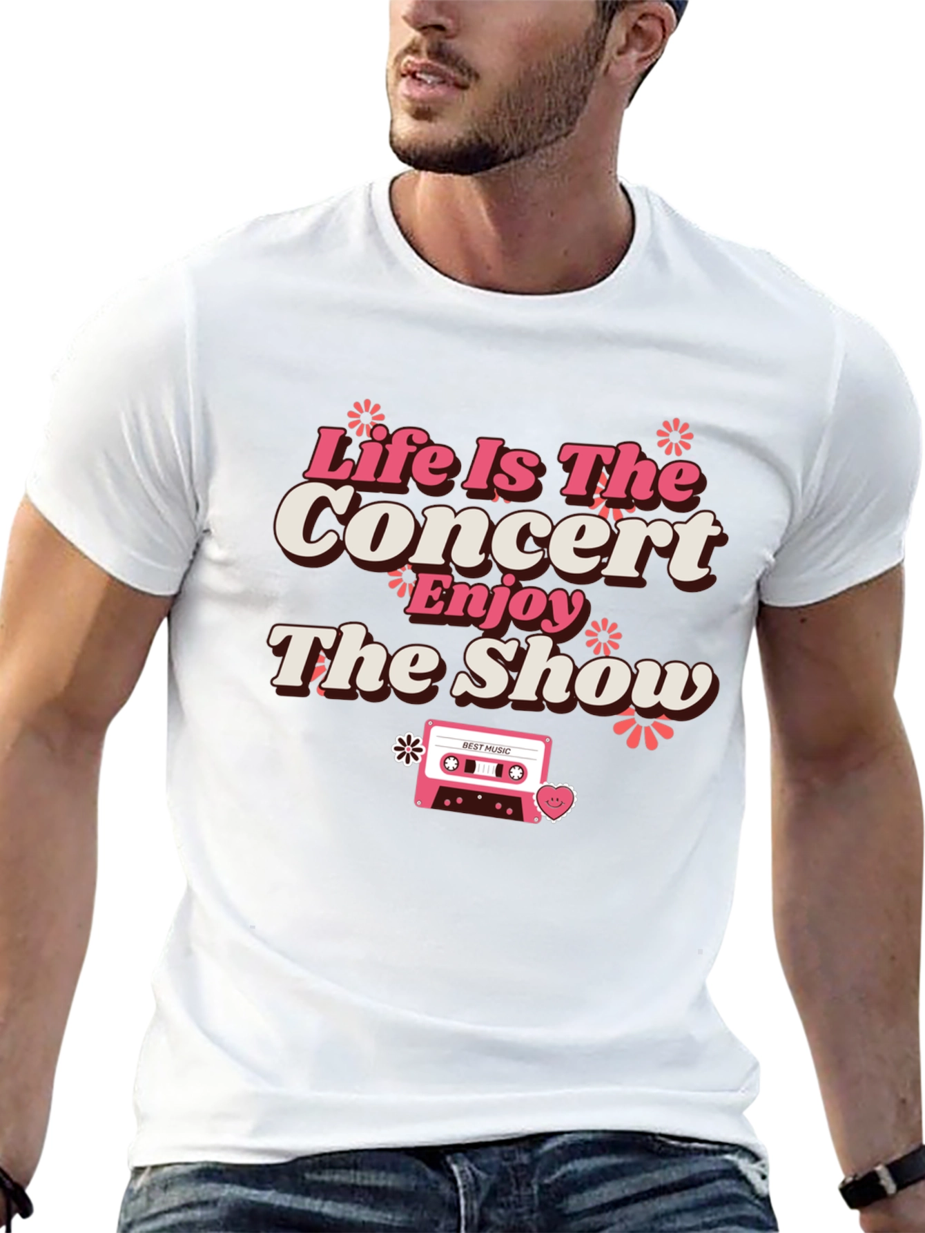 Black Life Is The Concert Graphic Tee - Retro Music Lover Shirt view 13
