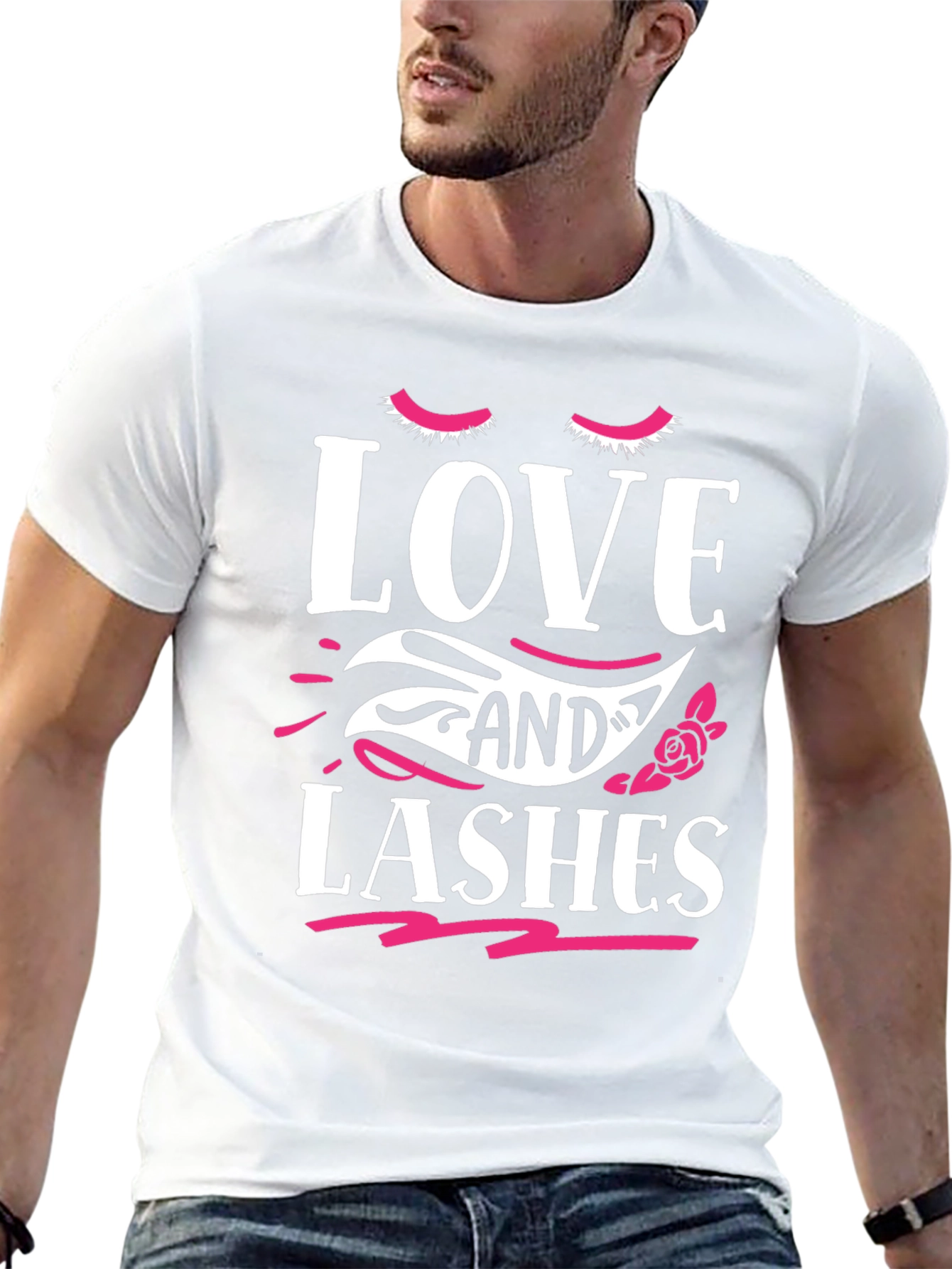 Black Love and Lashes Graphic Tee view 13