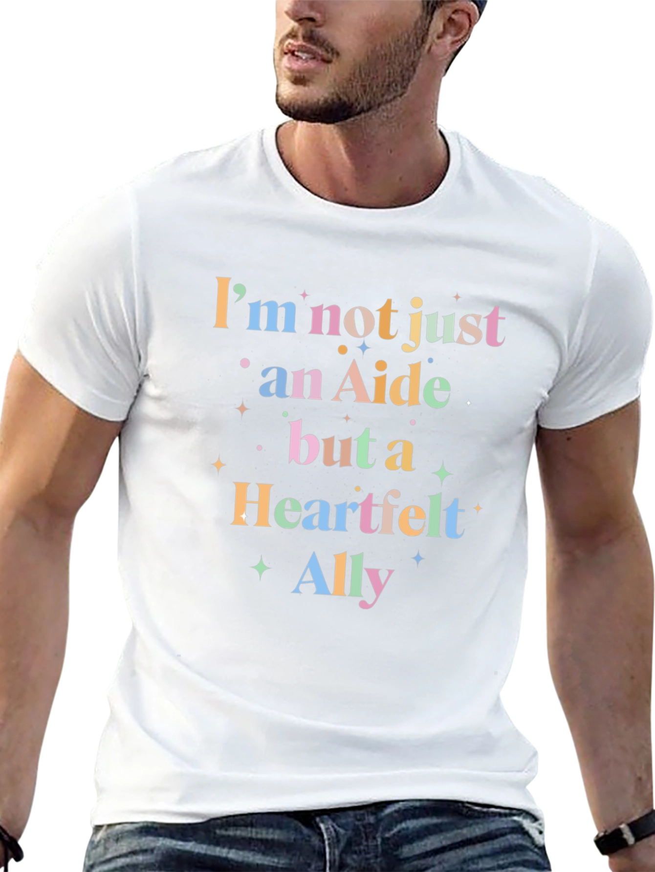 Black Heartfelt Ally Tee -  Comfortable and Stylish view 13