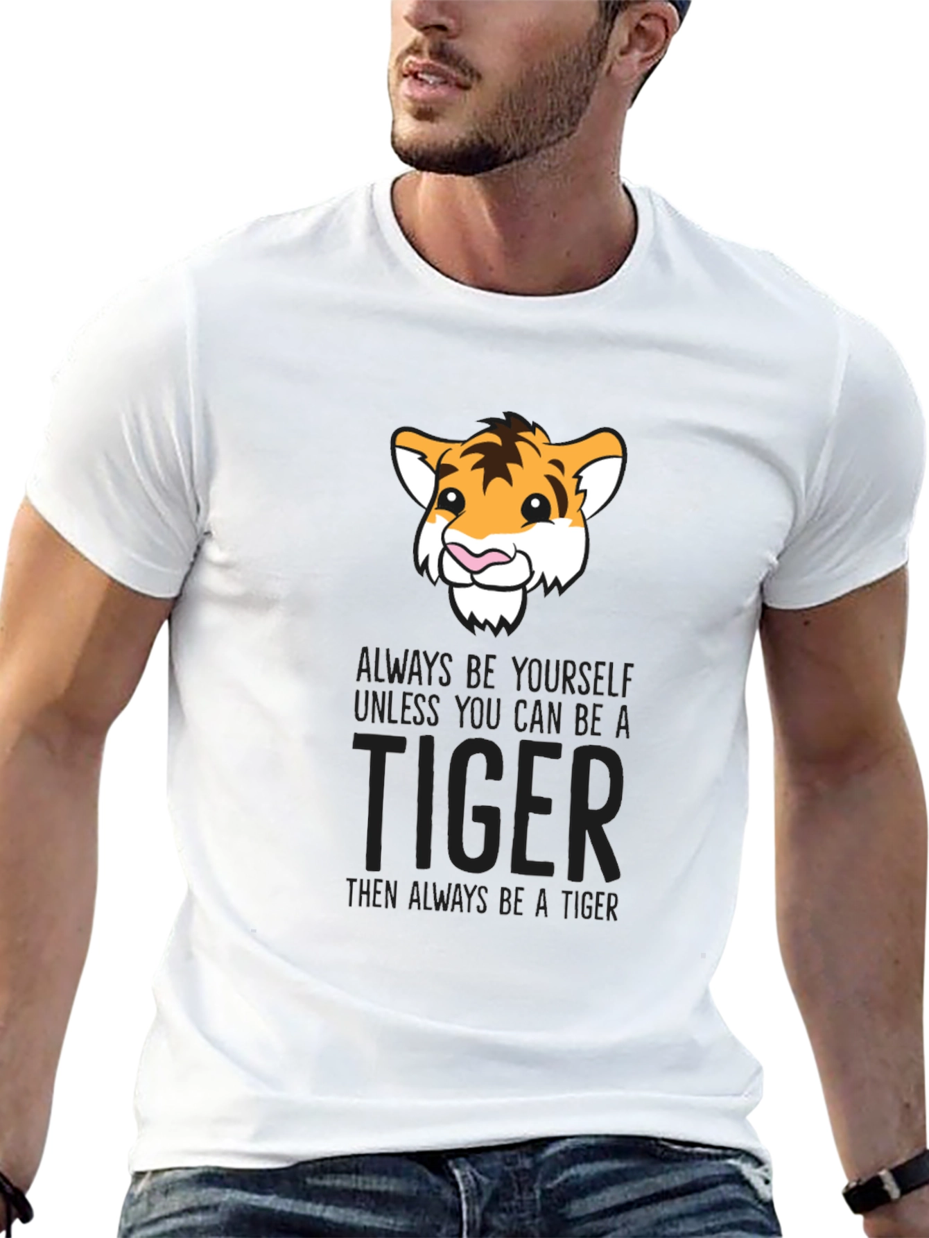 Black Tiger Graphic T-Shirt - Be Yourself view 13