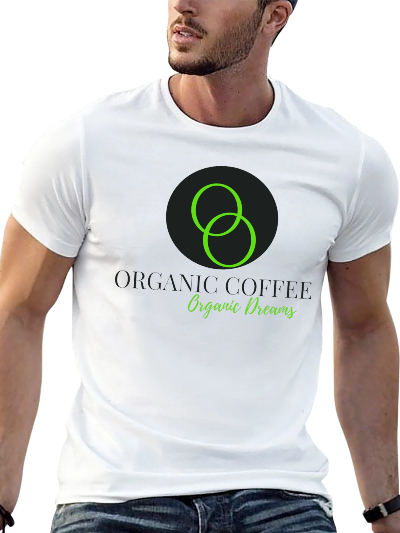 Black Organic Coffee Dreams Black T-Shirt view 13