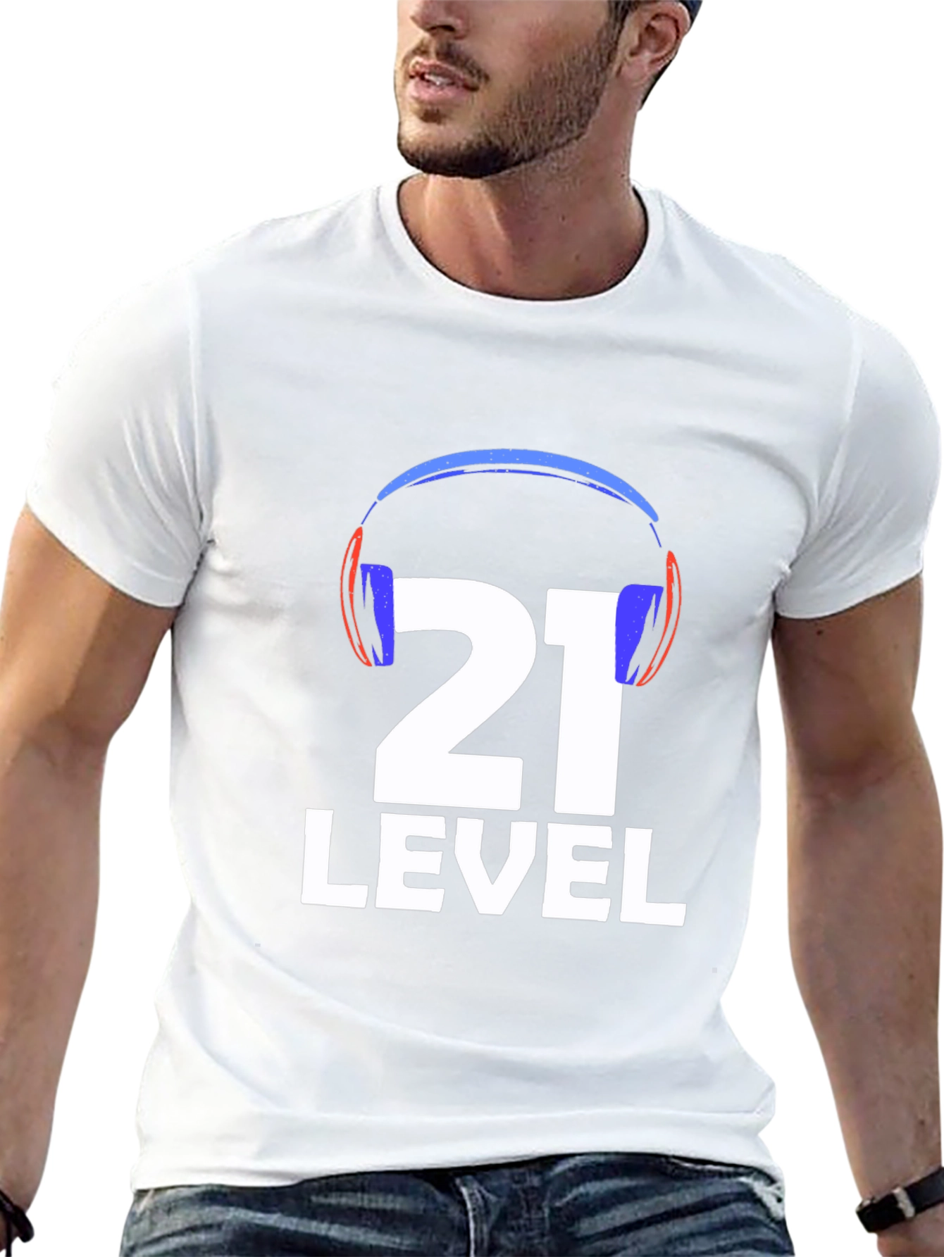 Black Level 21 Gamer T-Shirt - Black Cotton Blend view 13
