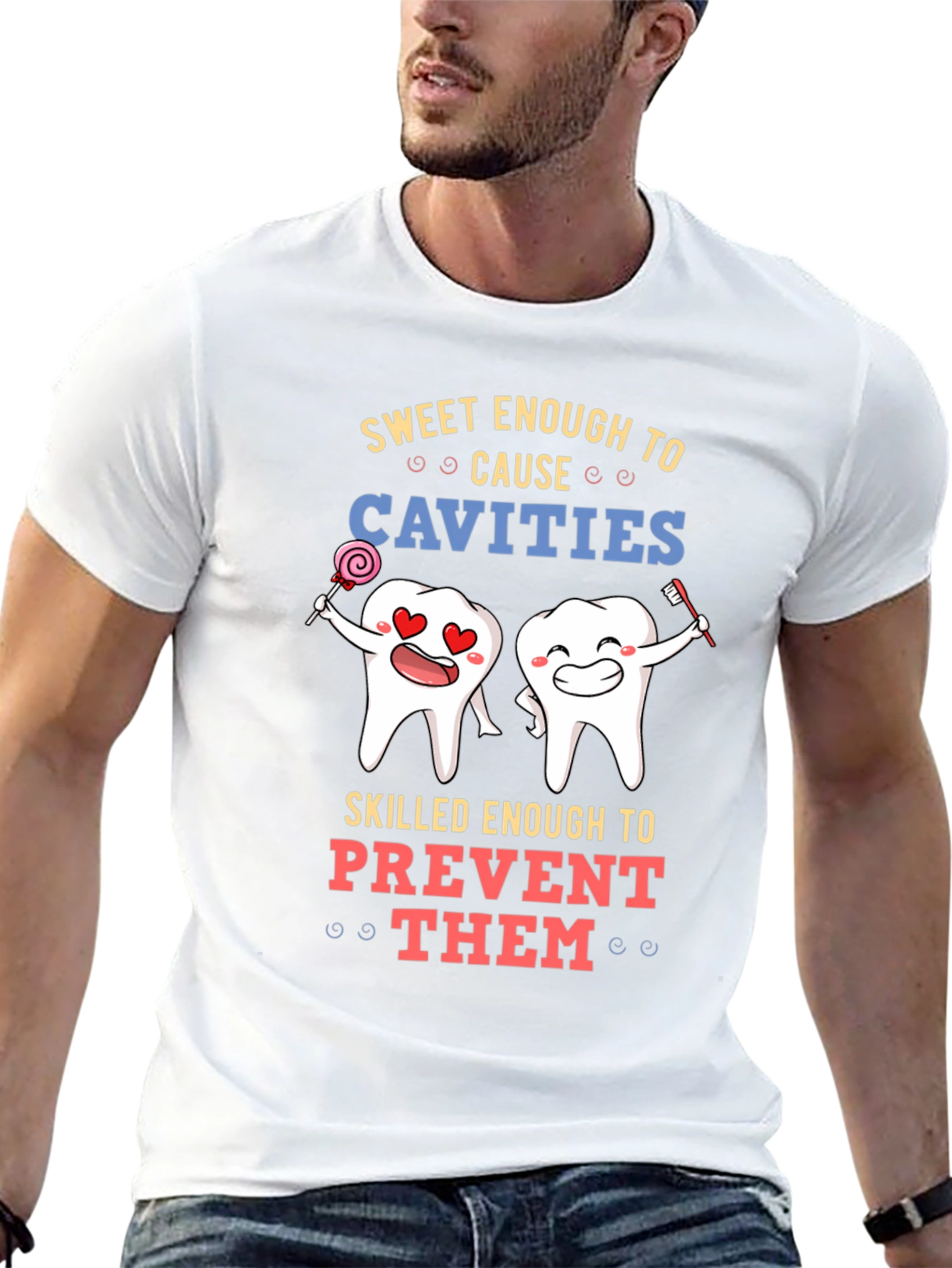 Black Sweet Enough to Cause Cavities T-Shirt view 13