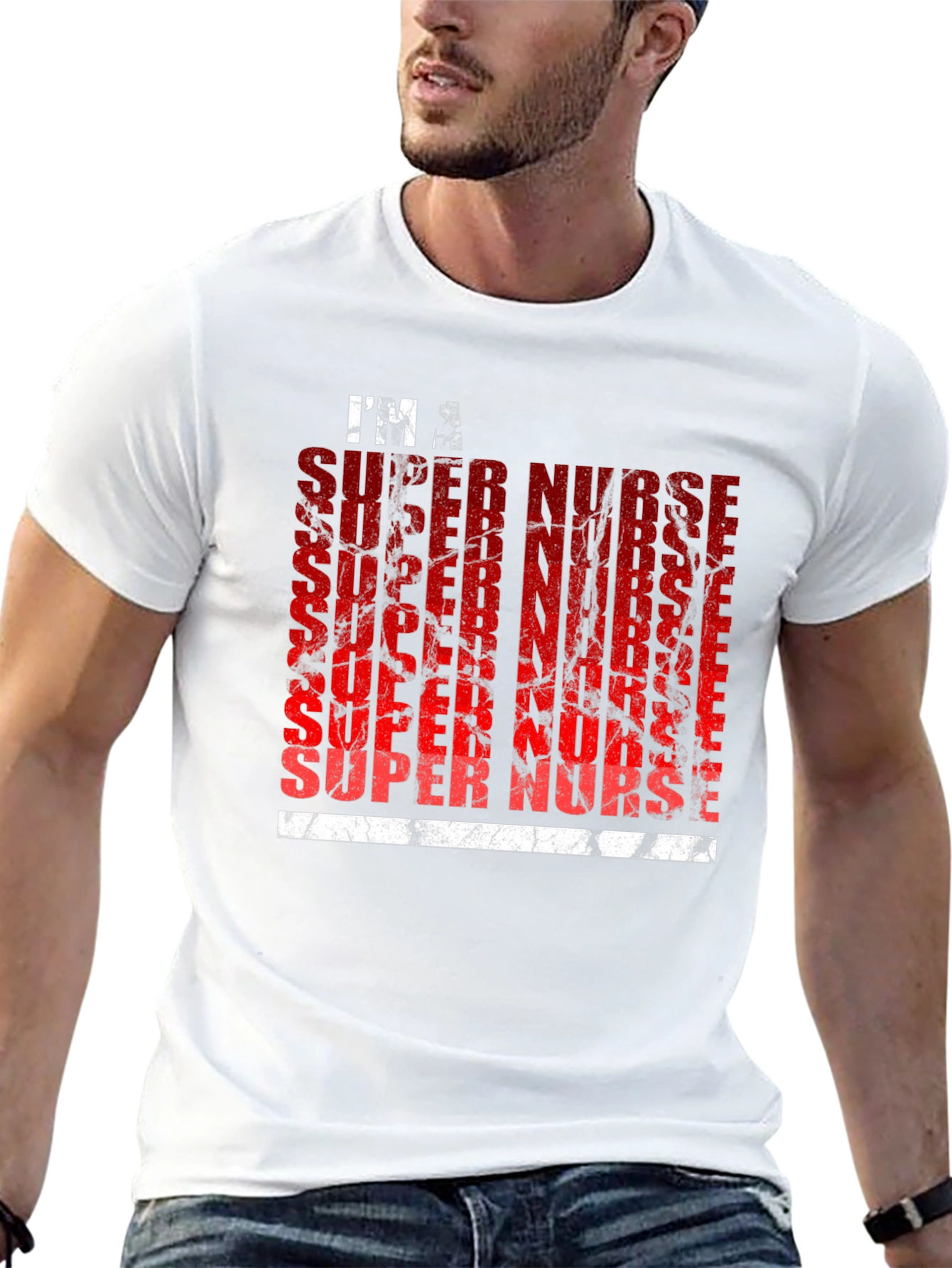 Black Super Nurse Graphic T-Shirt view 13
