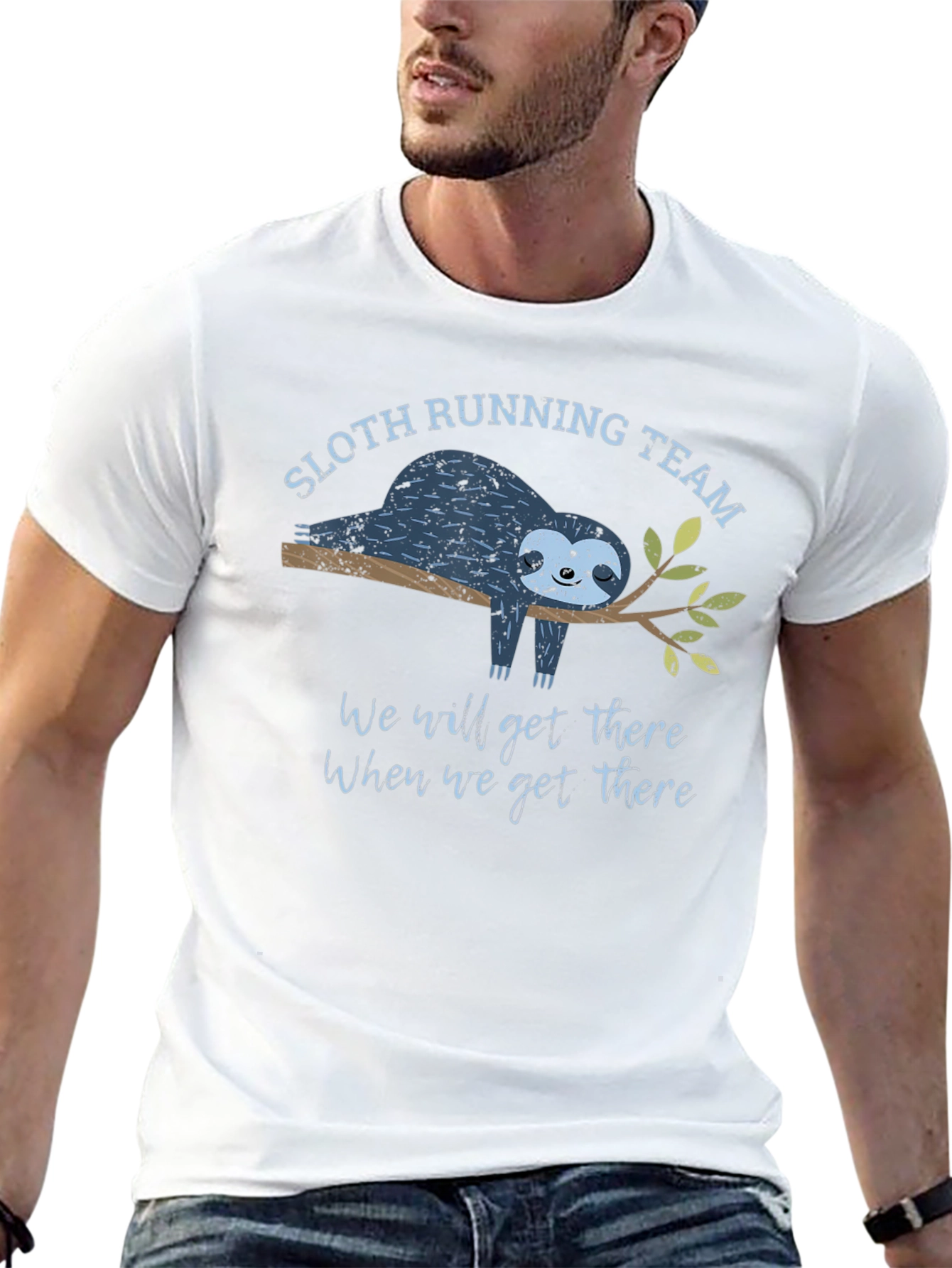 Black Sloth Running Team T-Shirt view 13