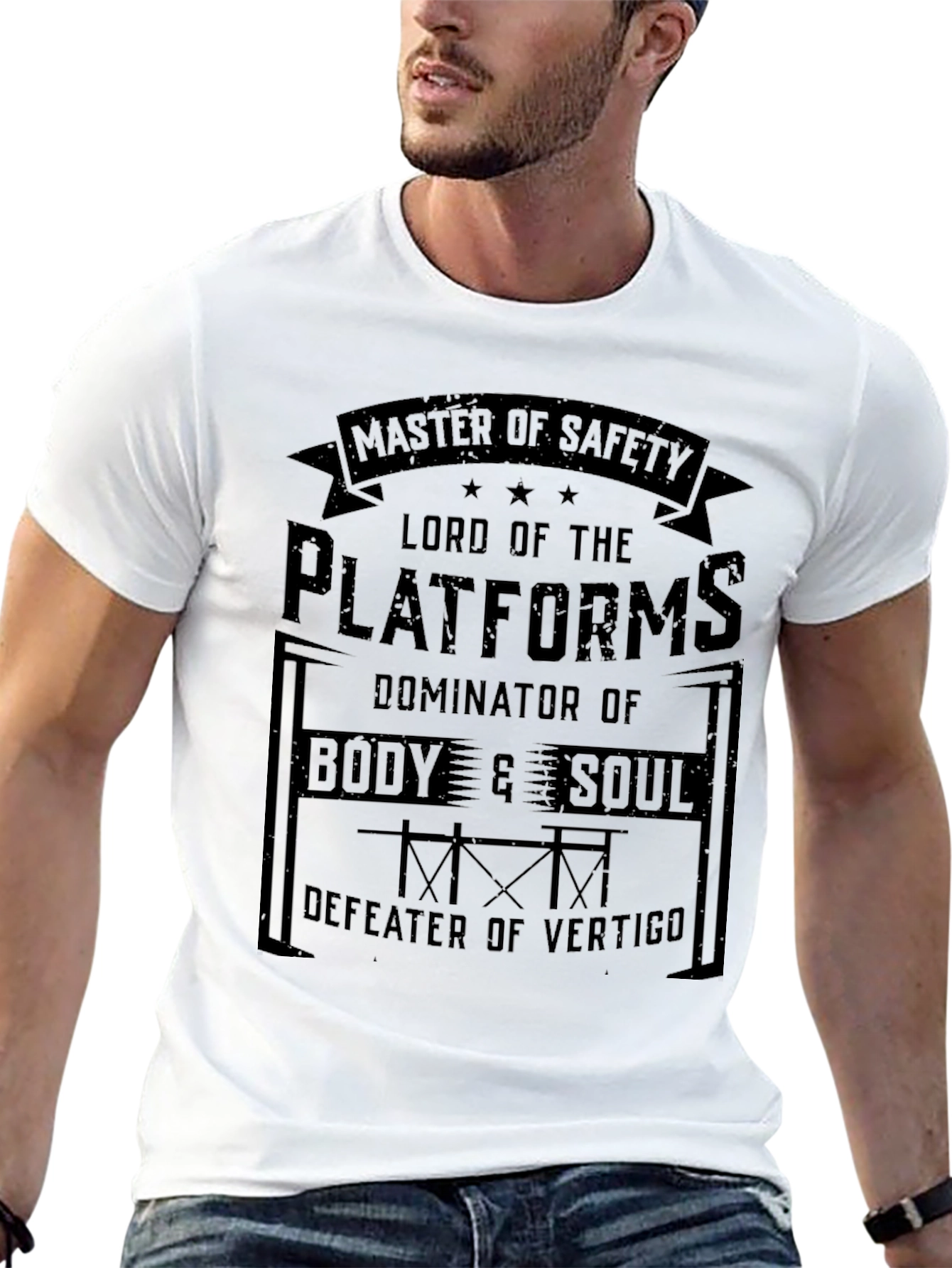 Black Master of Safety Tee: Platforms, Body & Soul view 13