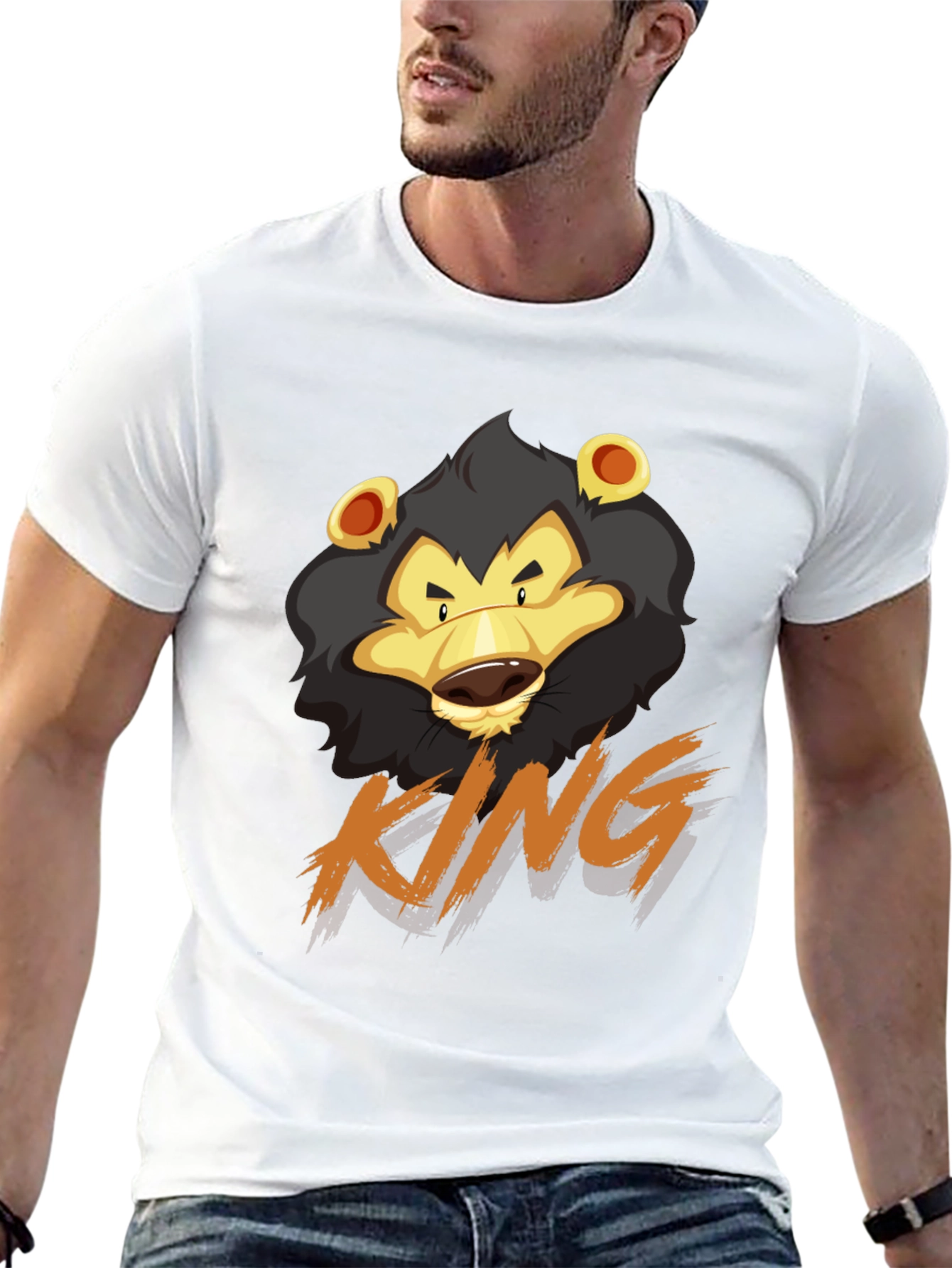 Black Lion King Graphic Tee - Cool Casual Style view 13