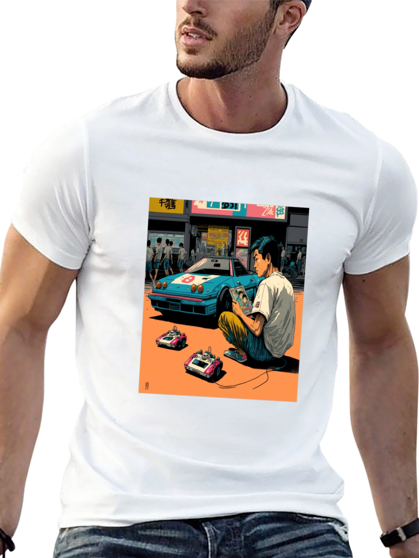 Black Retro Gaming T-Shirt view 13