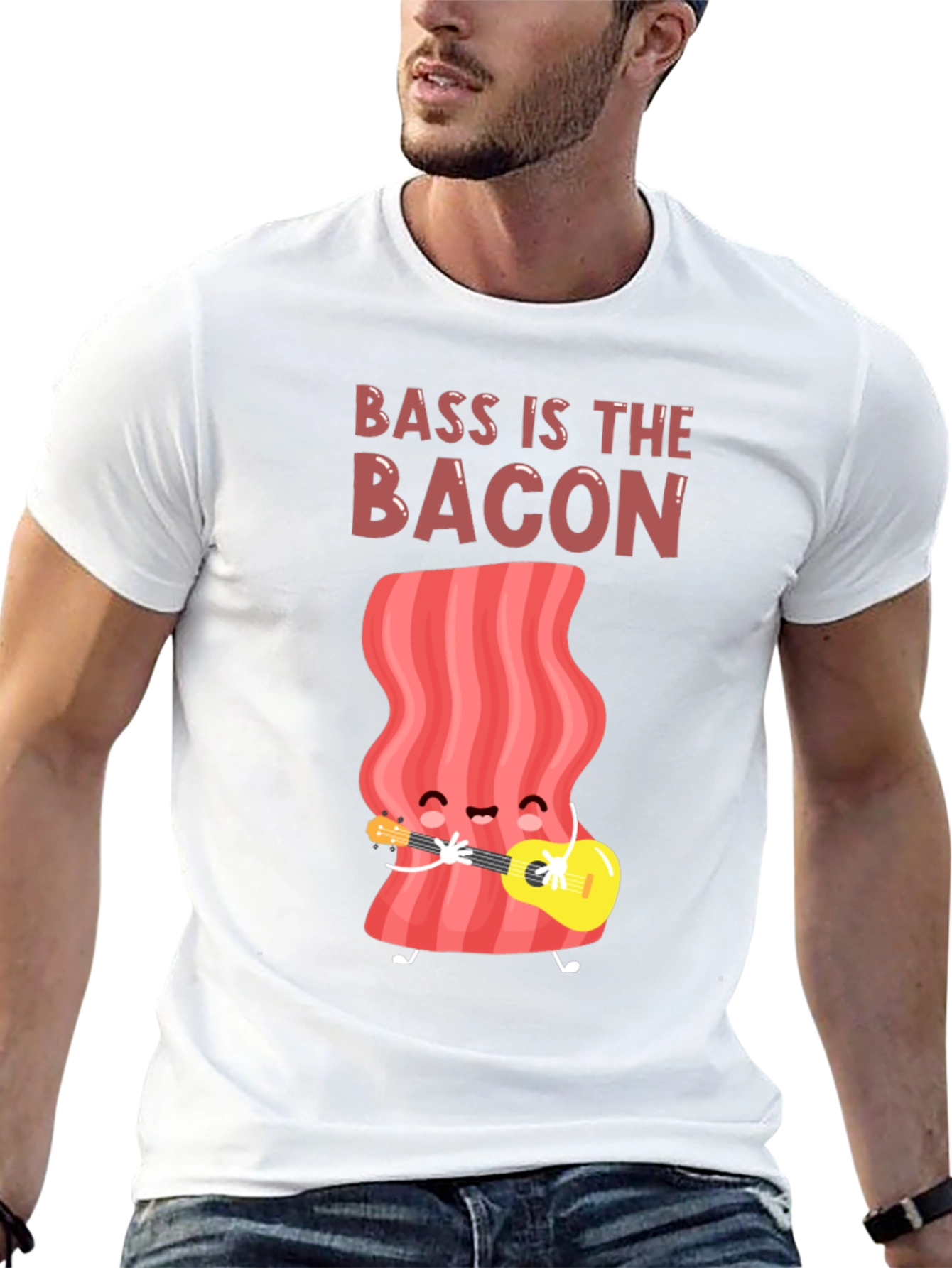 Black Bass is the Bacon Graphic T-Shirt view 13