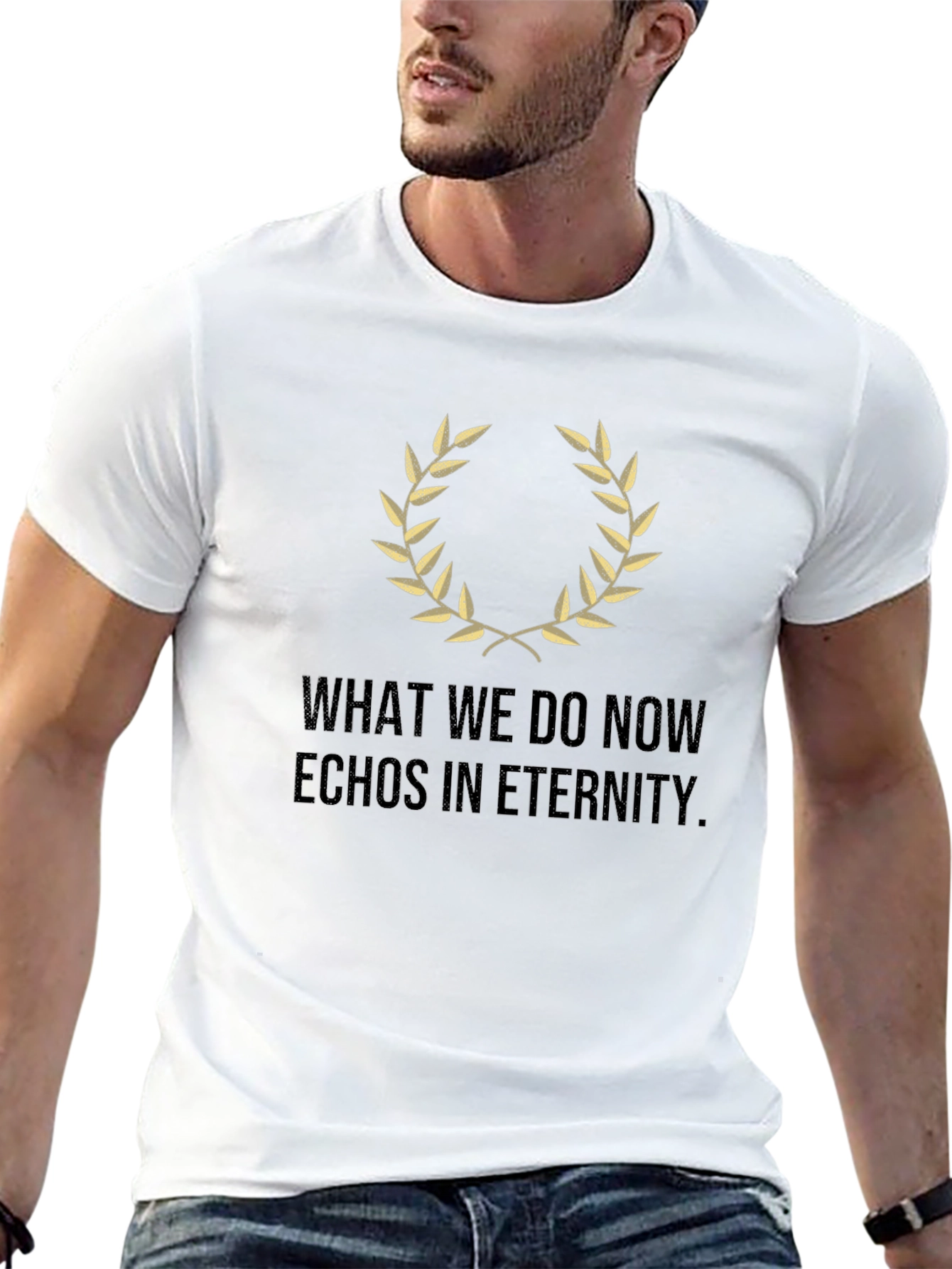 Black Echoes in Eternity Graphic Tee - Black view 13
