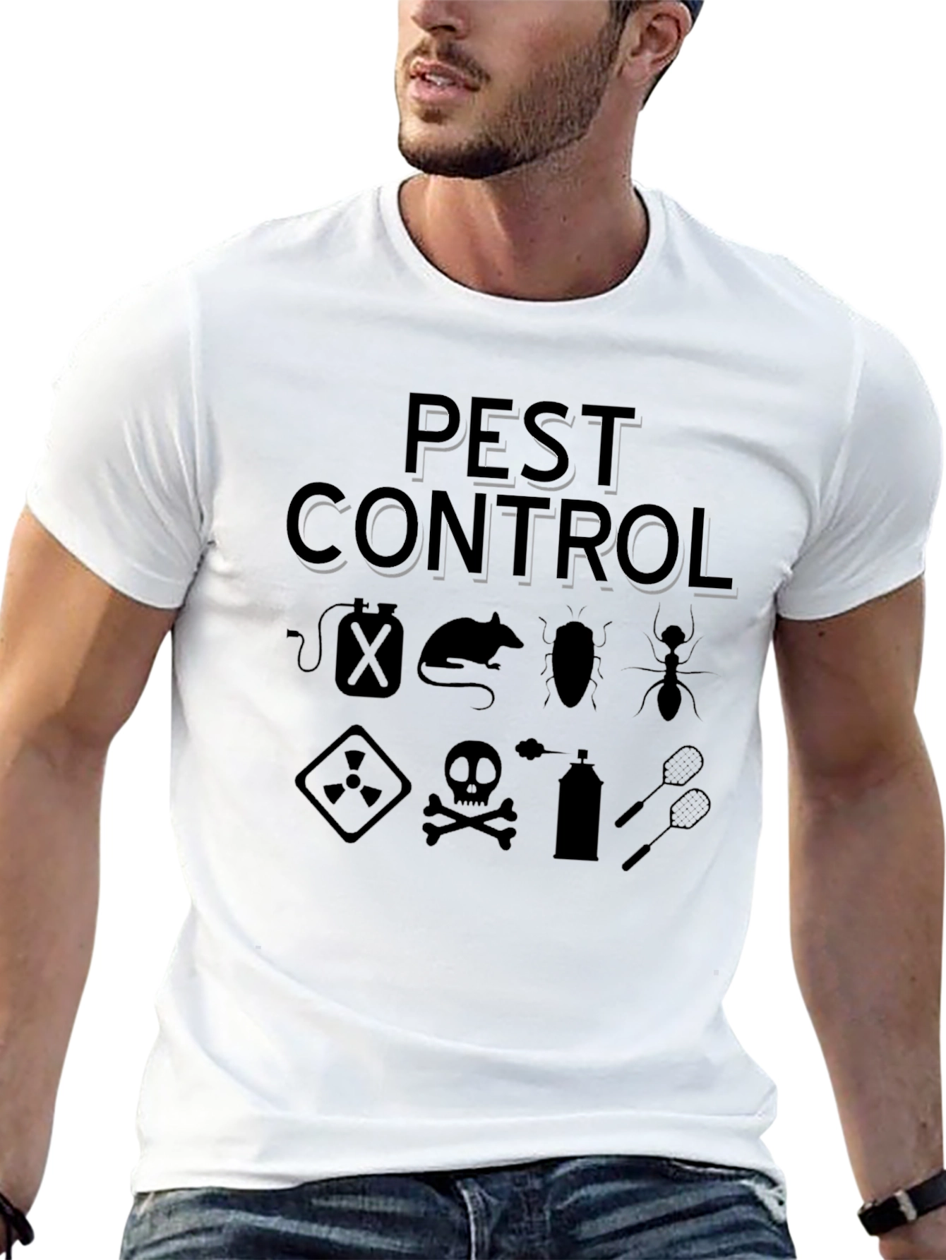 Black Pest Control Graphic T-Shirt view 13