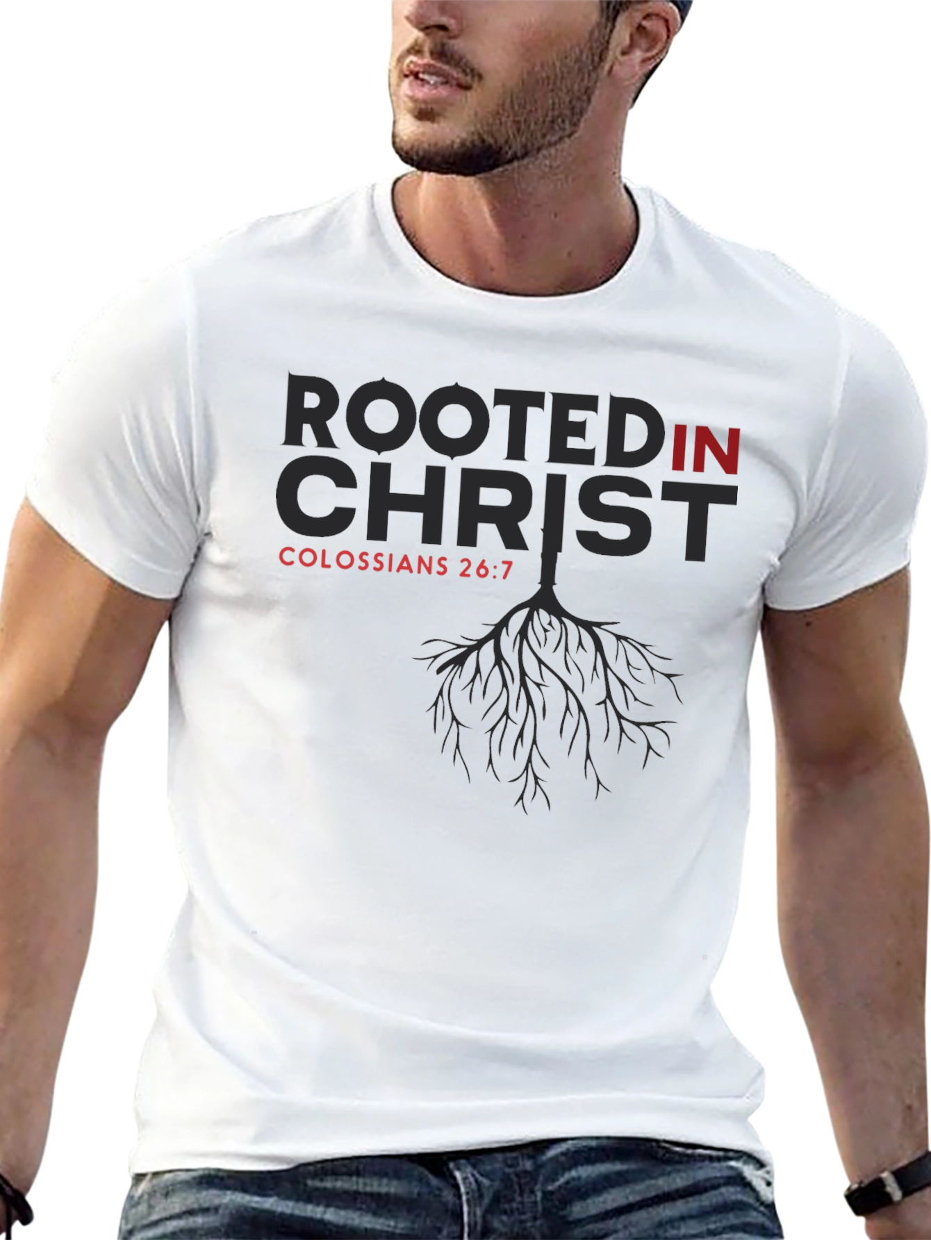 Rooted in Christ Tee - Colossians 2:6-7 - 13