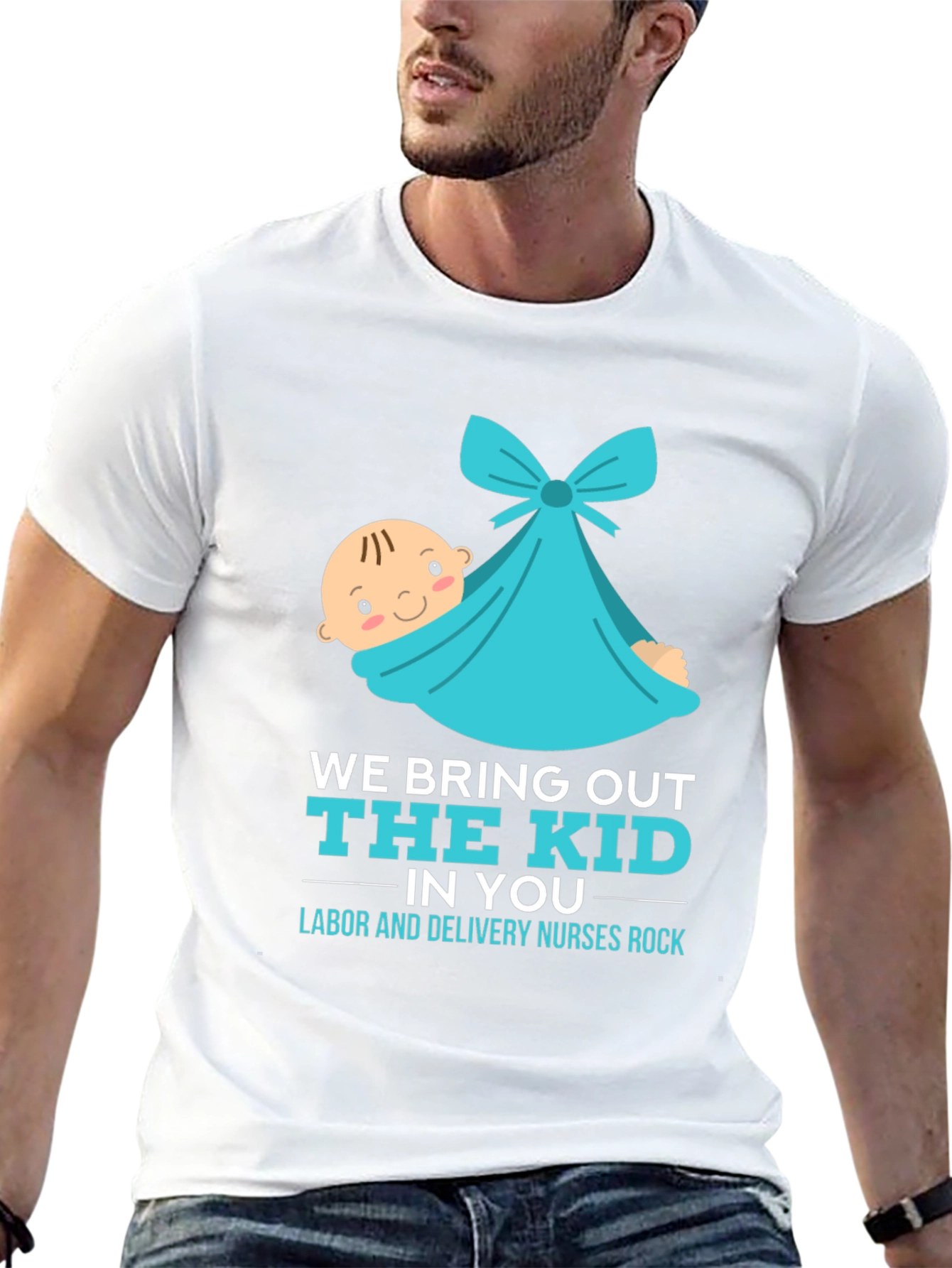 Labor & Delivery Nurse T-Shirt - We Bring Out The Kid - 13