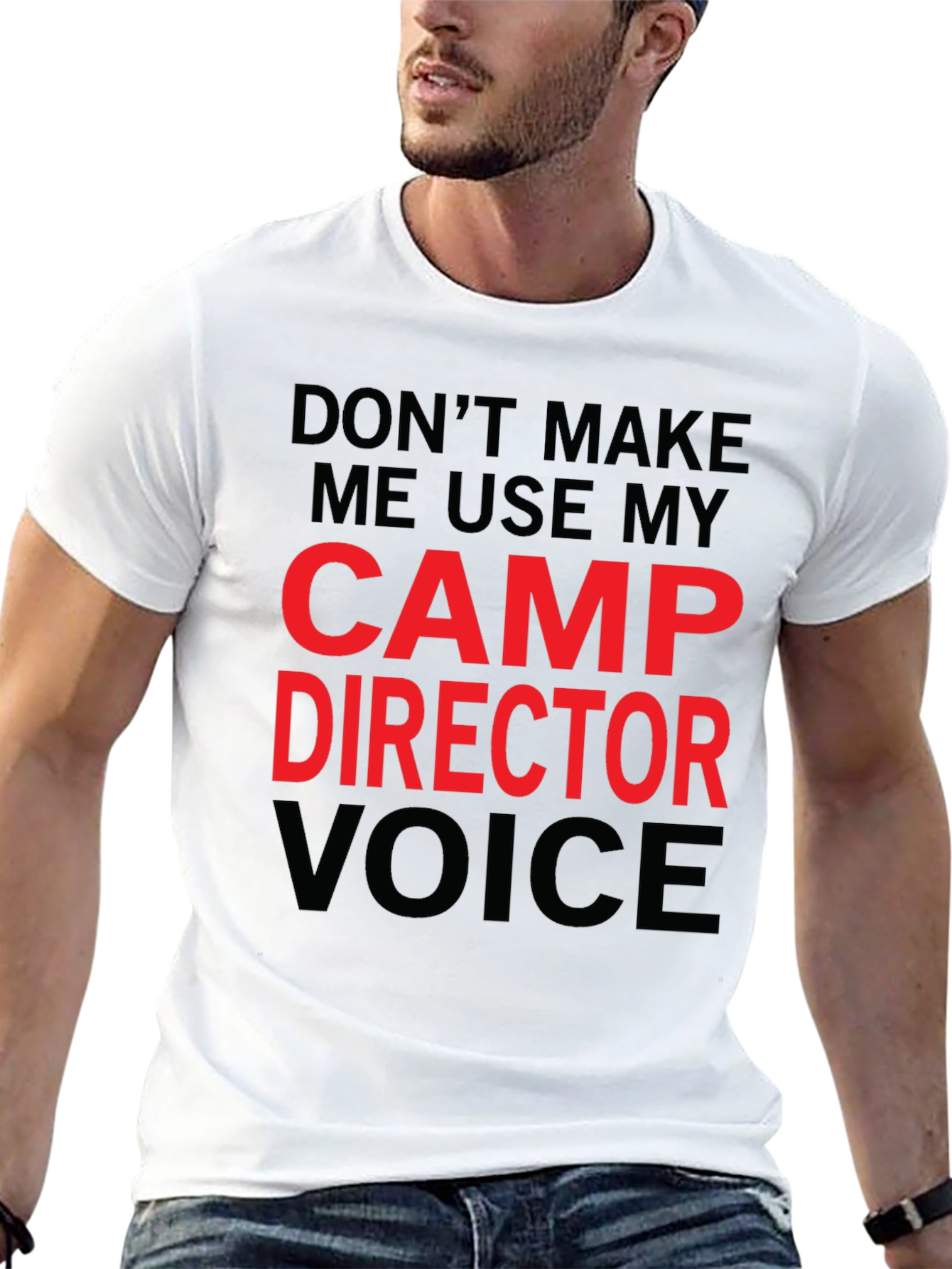 Black Camp Director T-Shirt - Funny Camping Gift view 13