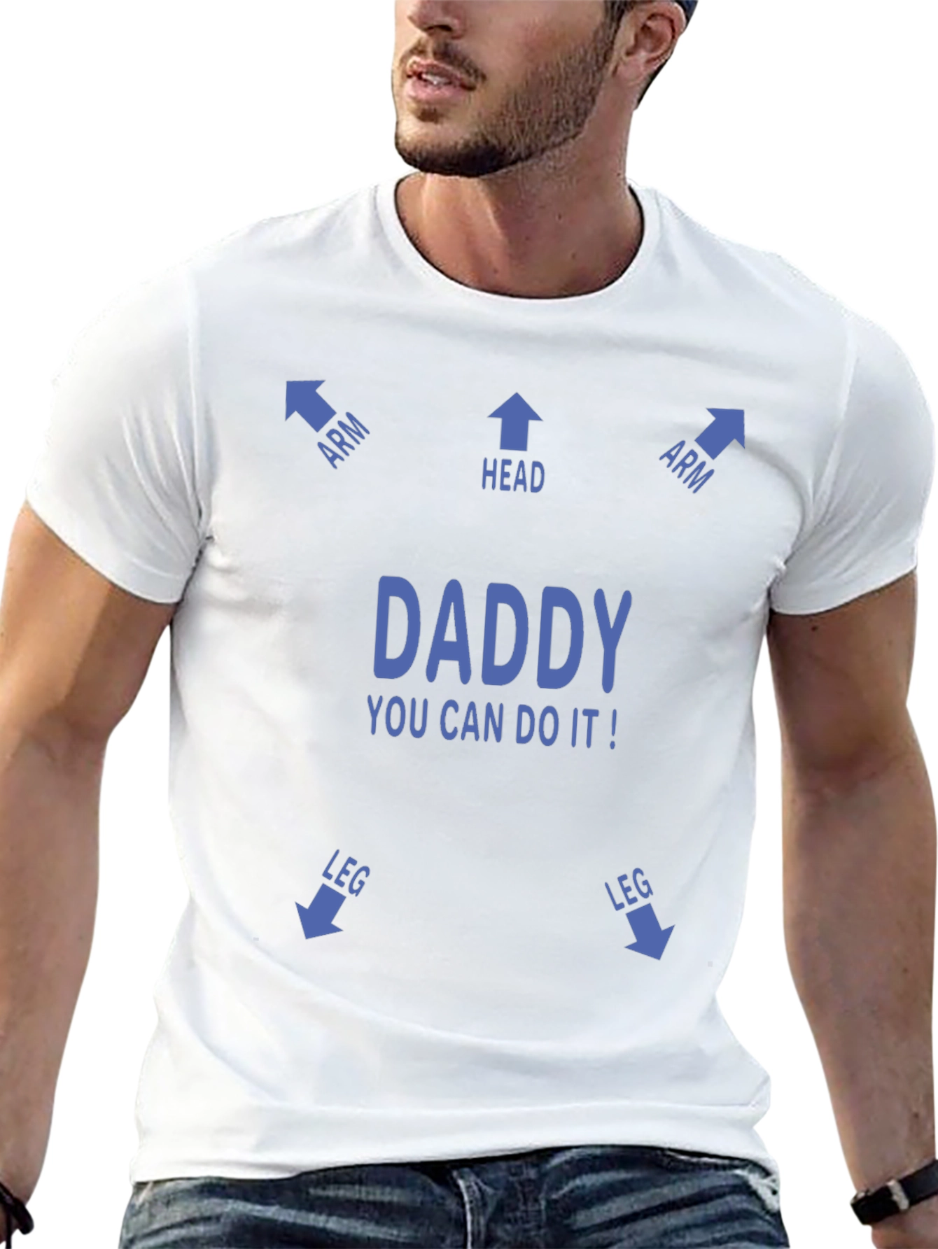Black Funny "Daddy You Can Do It!" T-Shirt view 13