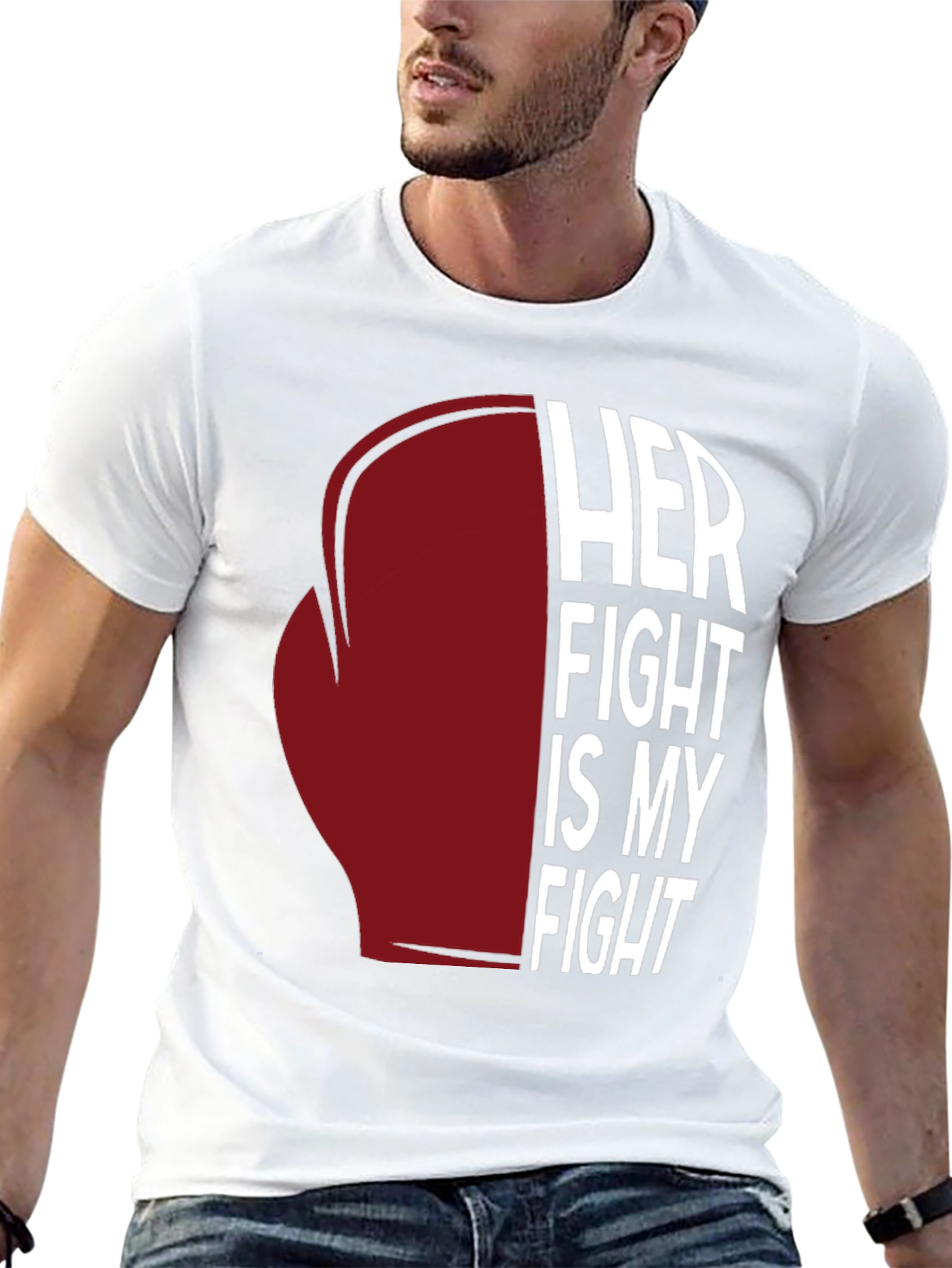 Black Her Fight Is My Fight Graphic Tee view 13