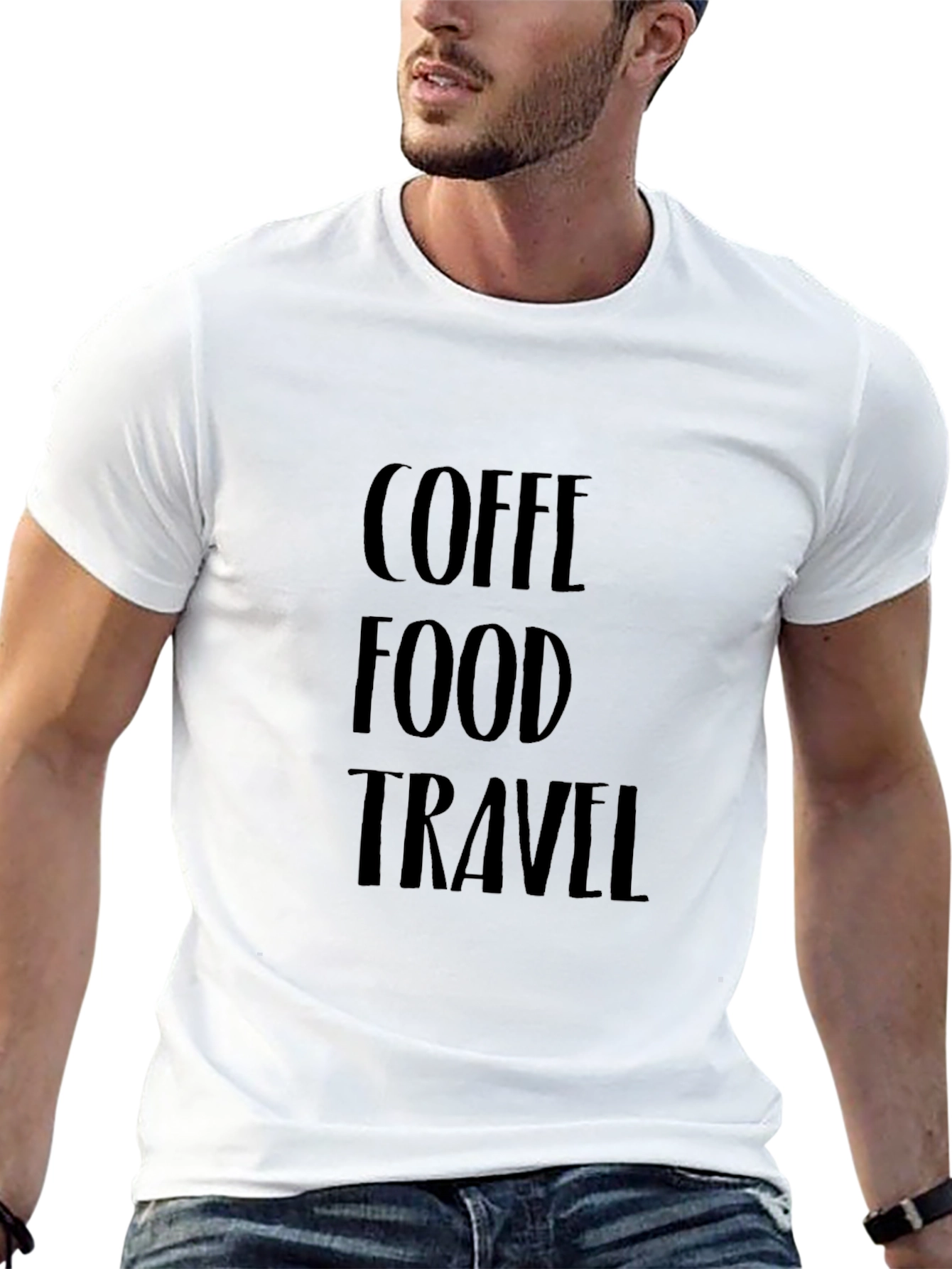 Black Coffee Food Travel T-Shirt view 13