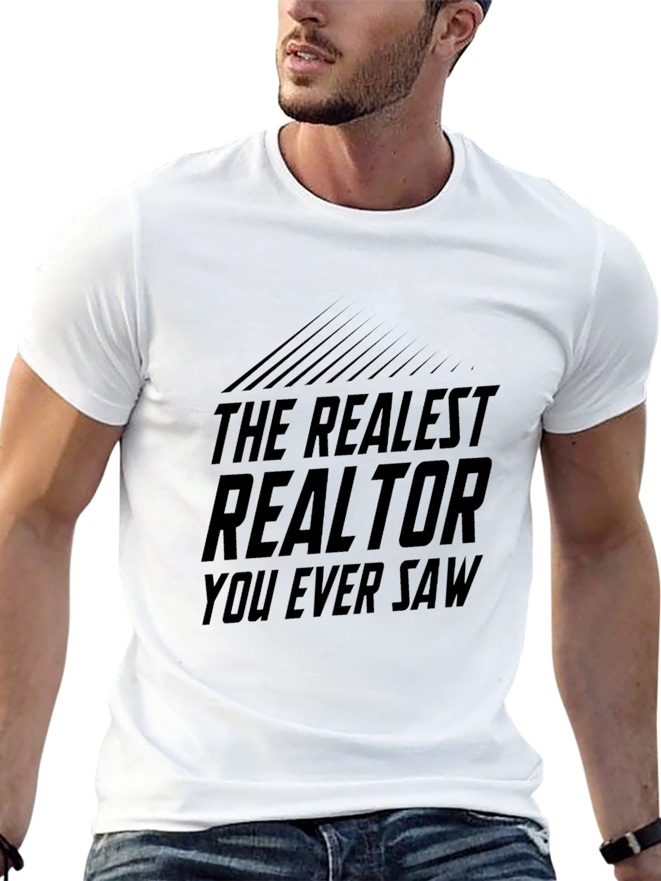 Black The Realest Realtor T-Shirt - Funny Real Estate Tee view 13