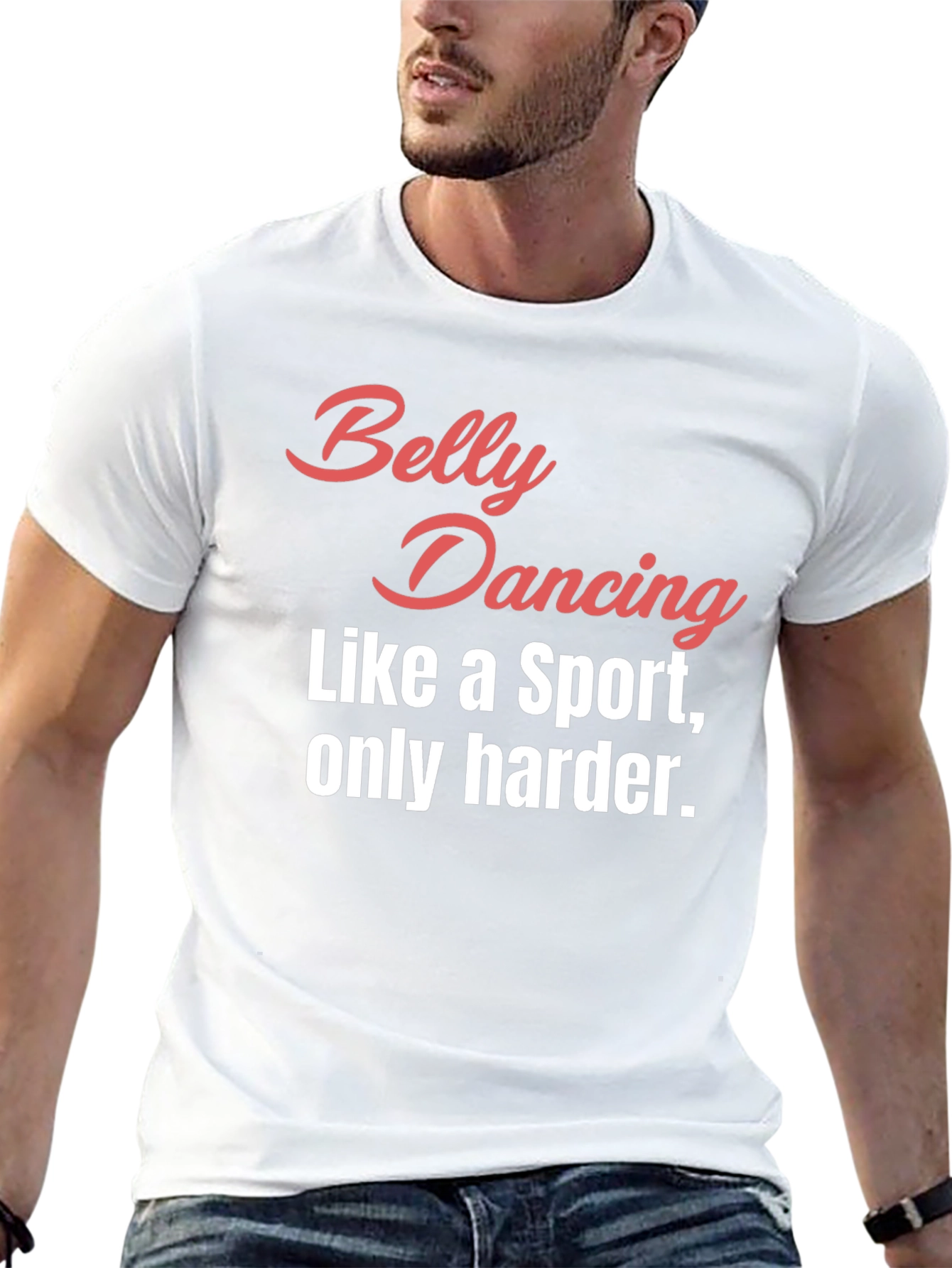 Black Belly Dancing Sport T-Shirt - Funny Workout Tee view 13