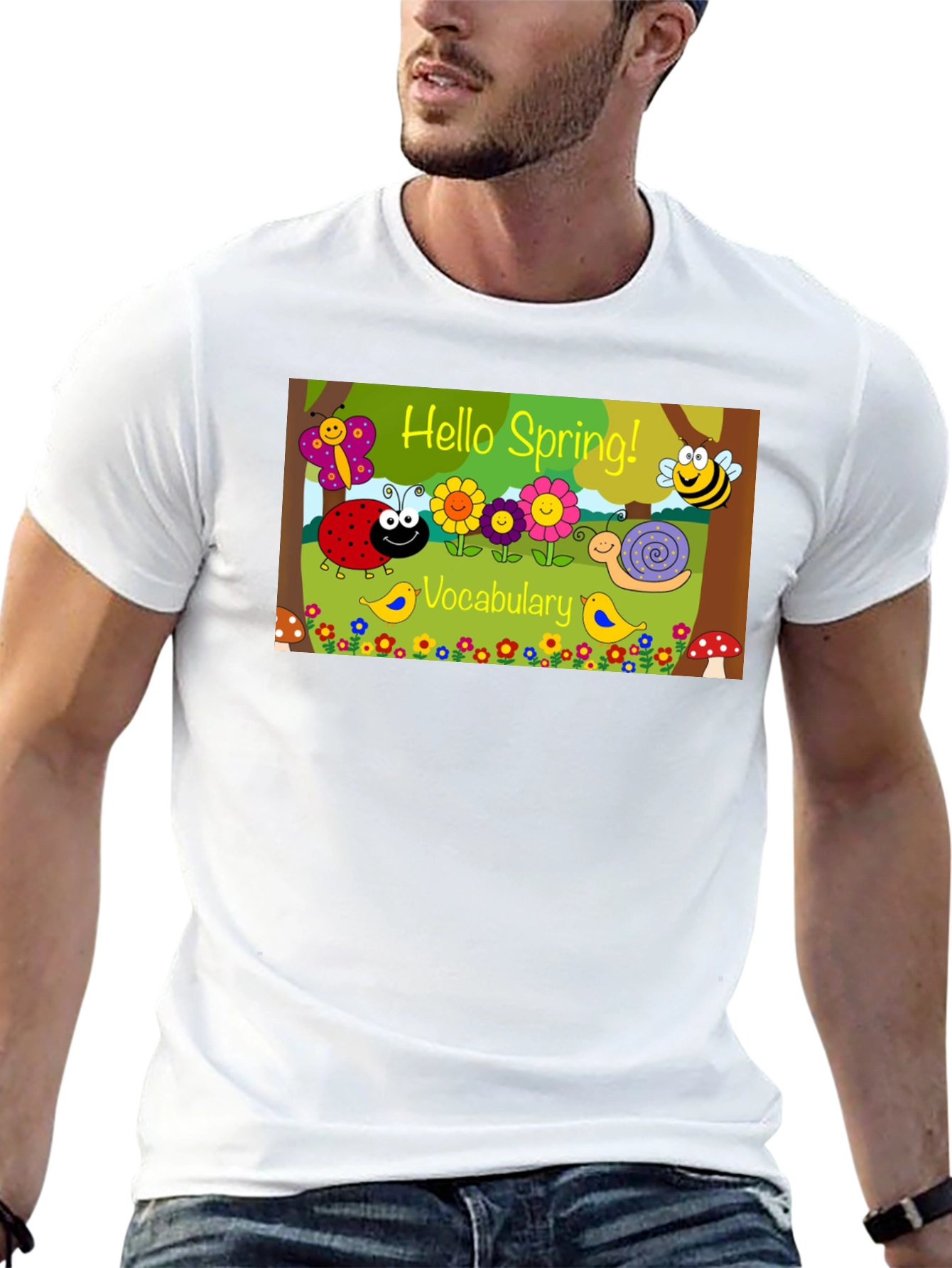 Hello Spring Vocabulary T-Shirt - 13