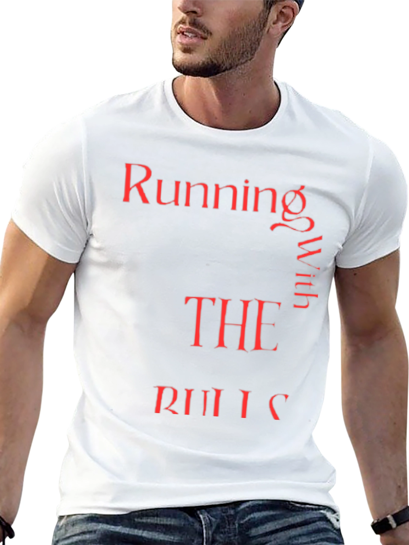 Black Running With The Rules Red Text Graphic Tee view 13