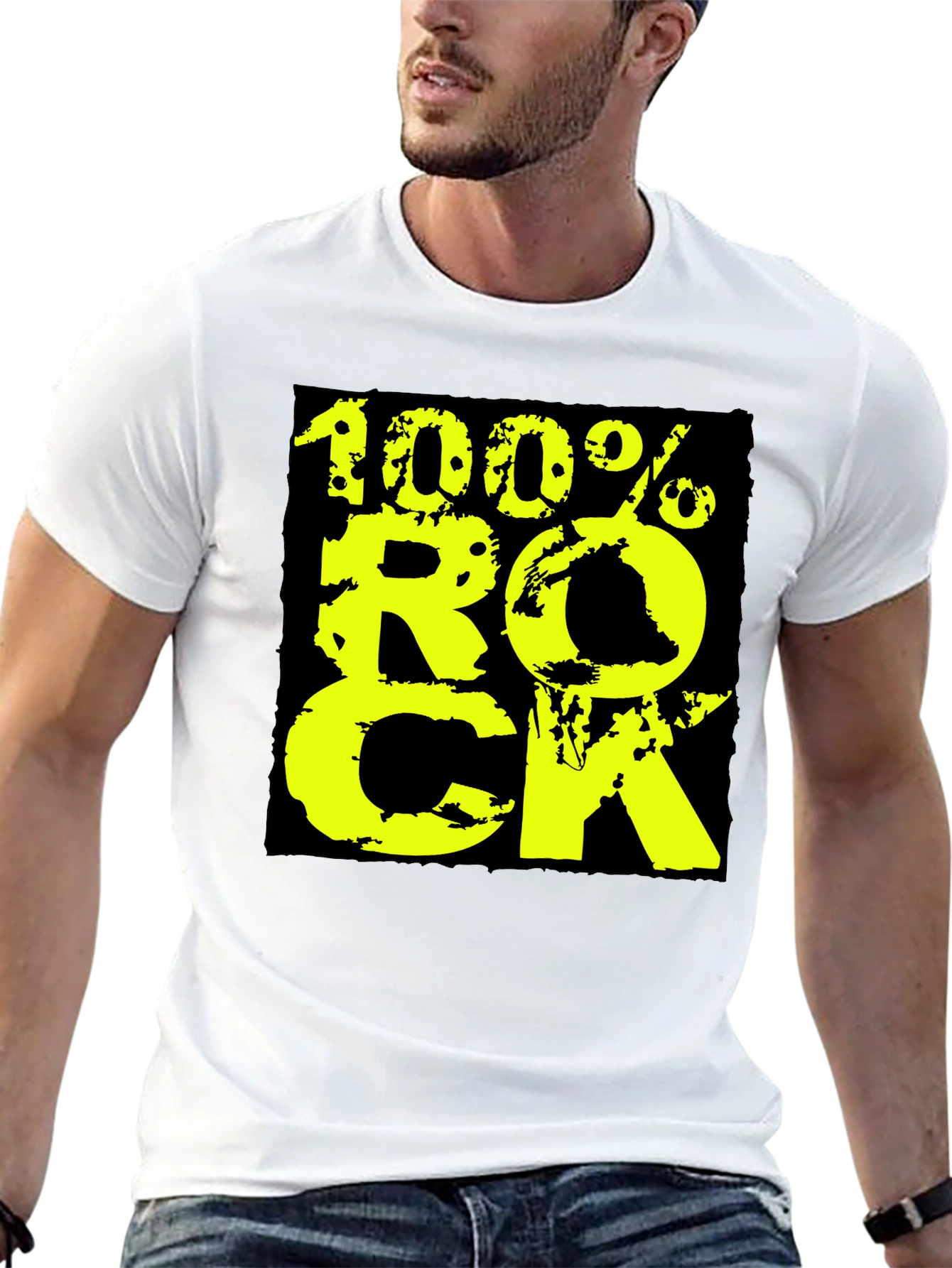 100% Rock Graphic Tee - Black - 13