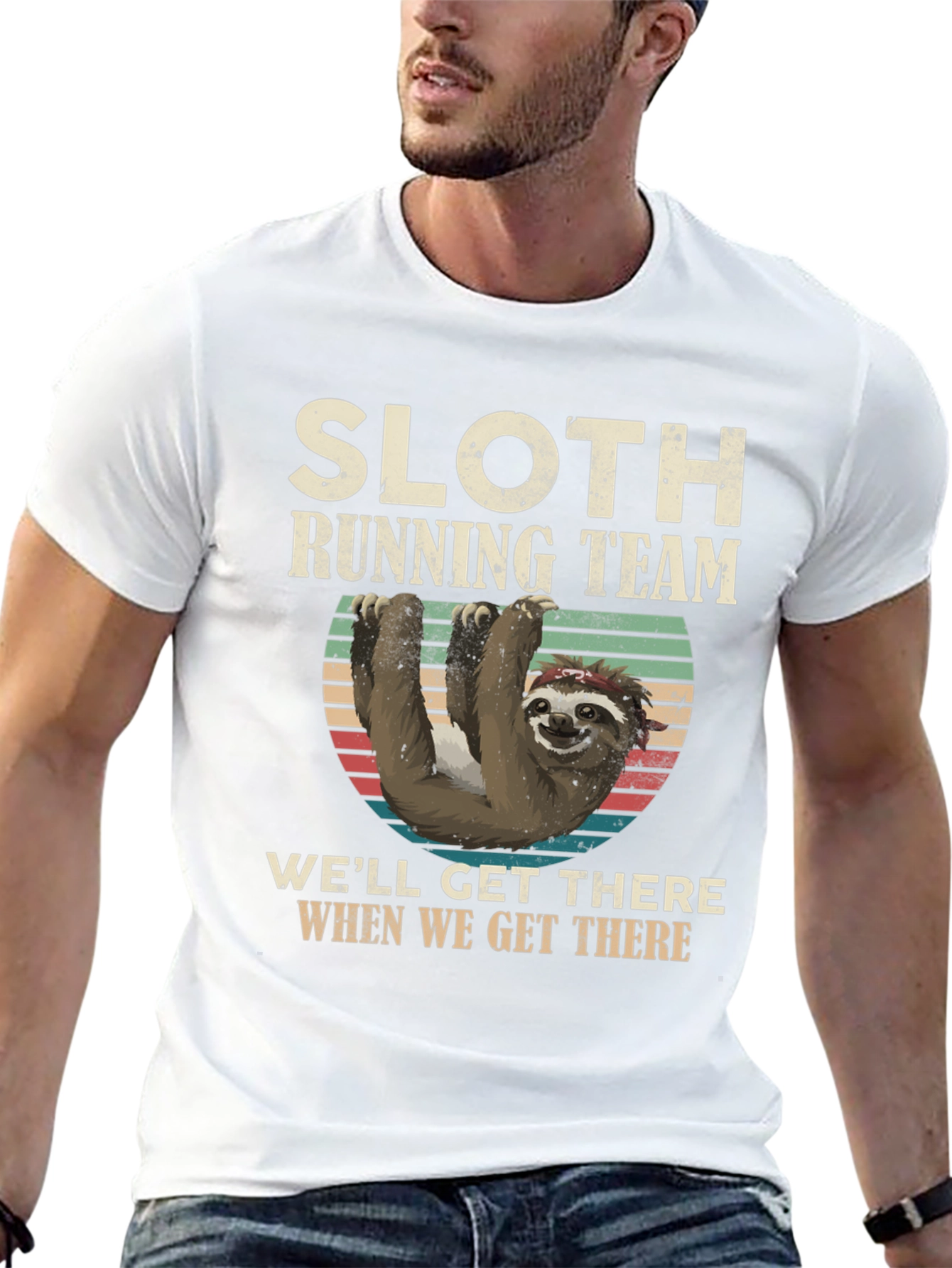 Black Sloth Running Team T-Shirt - Funny & Comfortable view 13