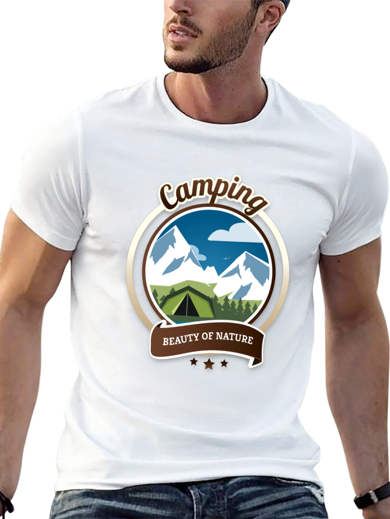 Black Camping Beauty of Nature Graphic Tee view 13