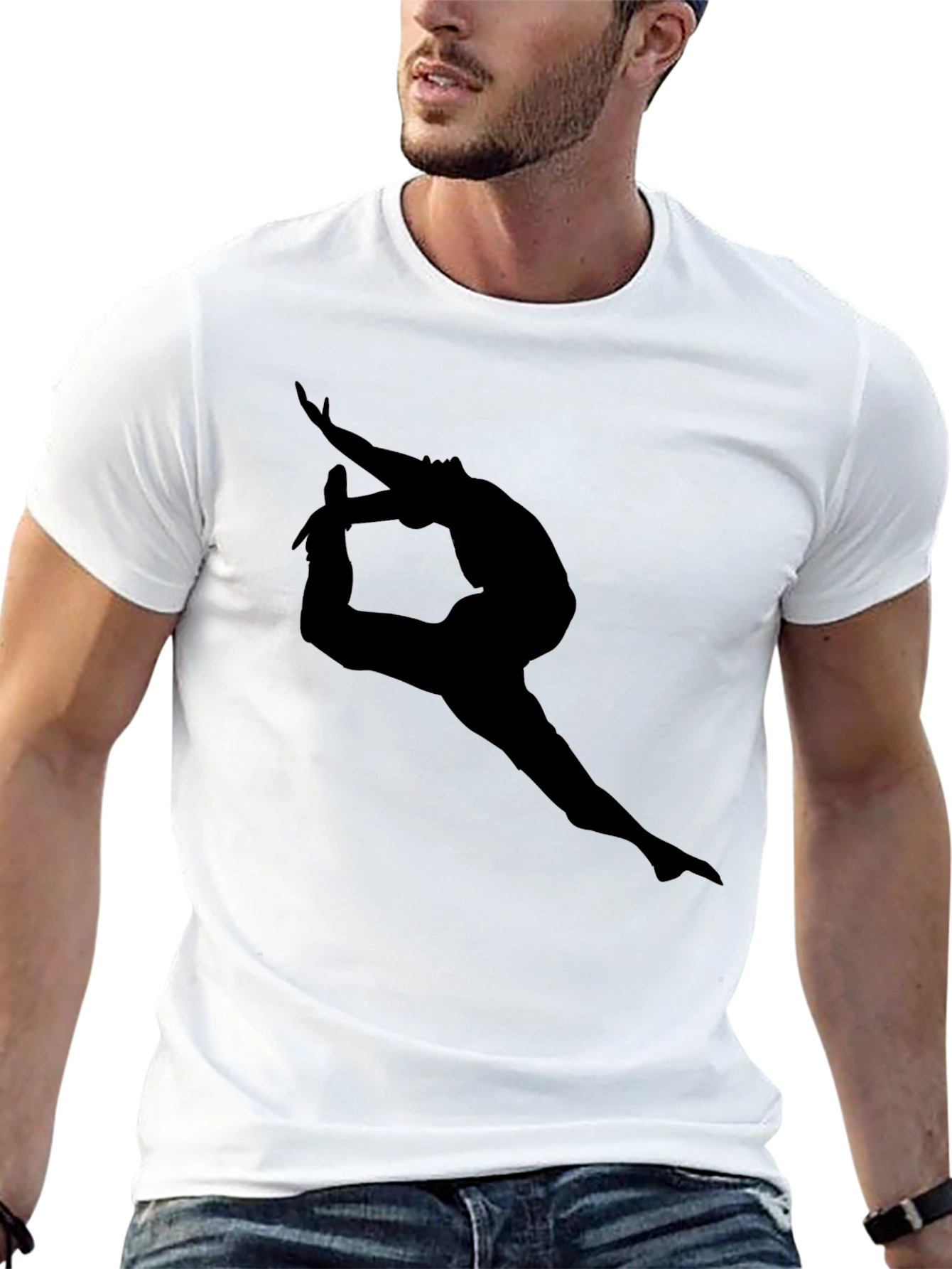 Black Black Dancer Silhouette T-Shirt view 13