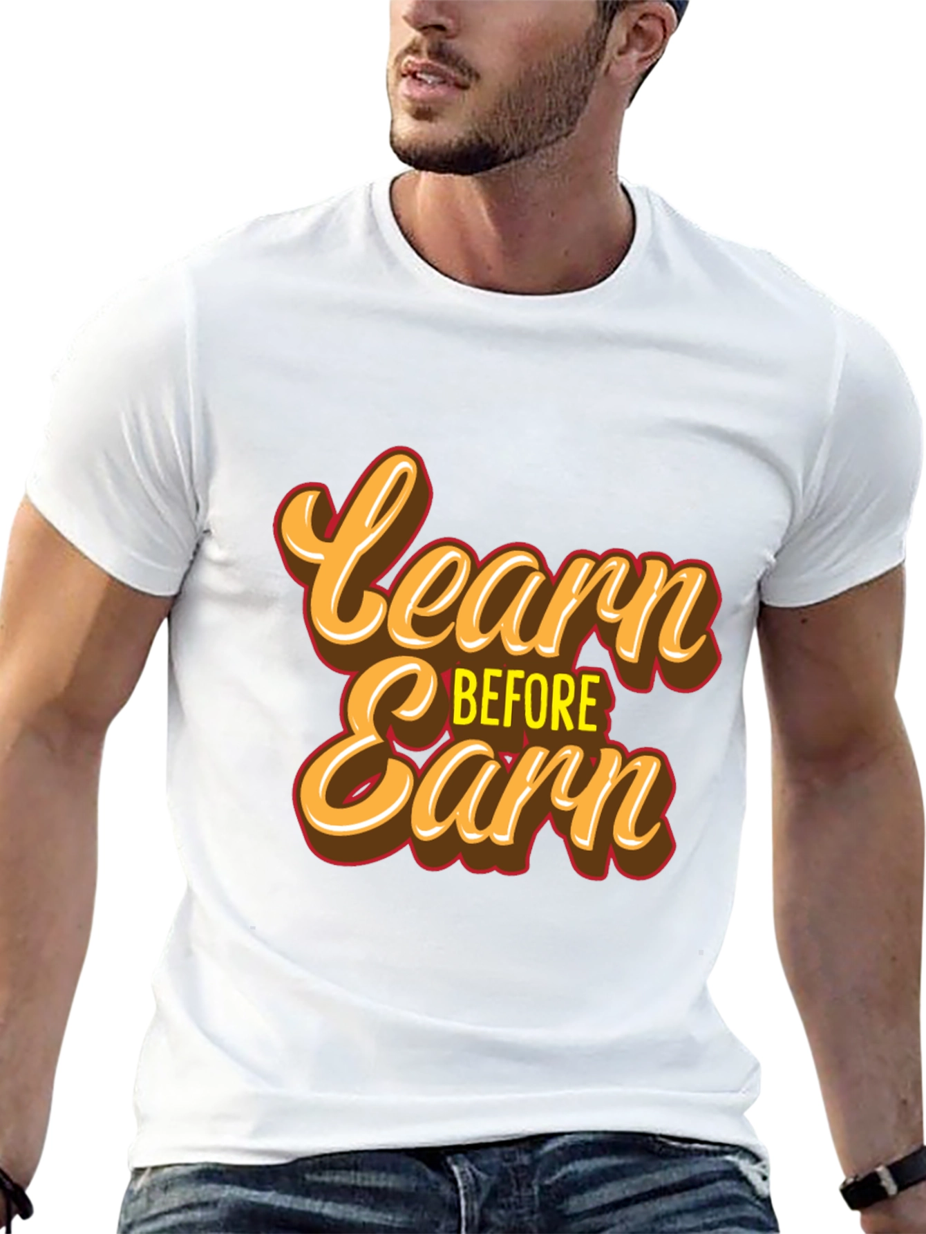 Black Learn Before Earn T-Shirt view 13