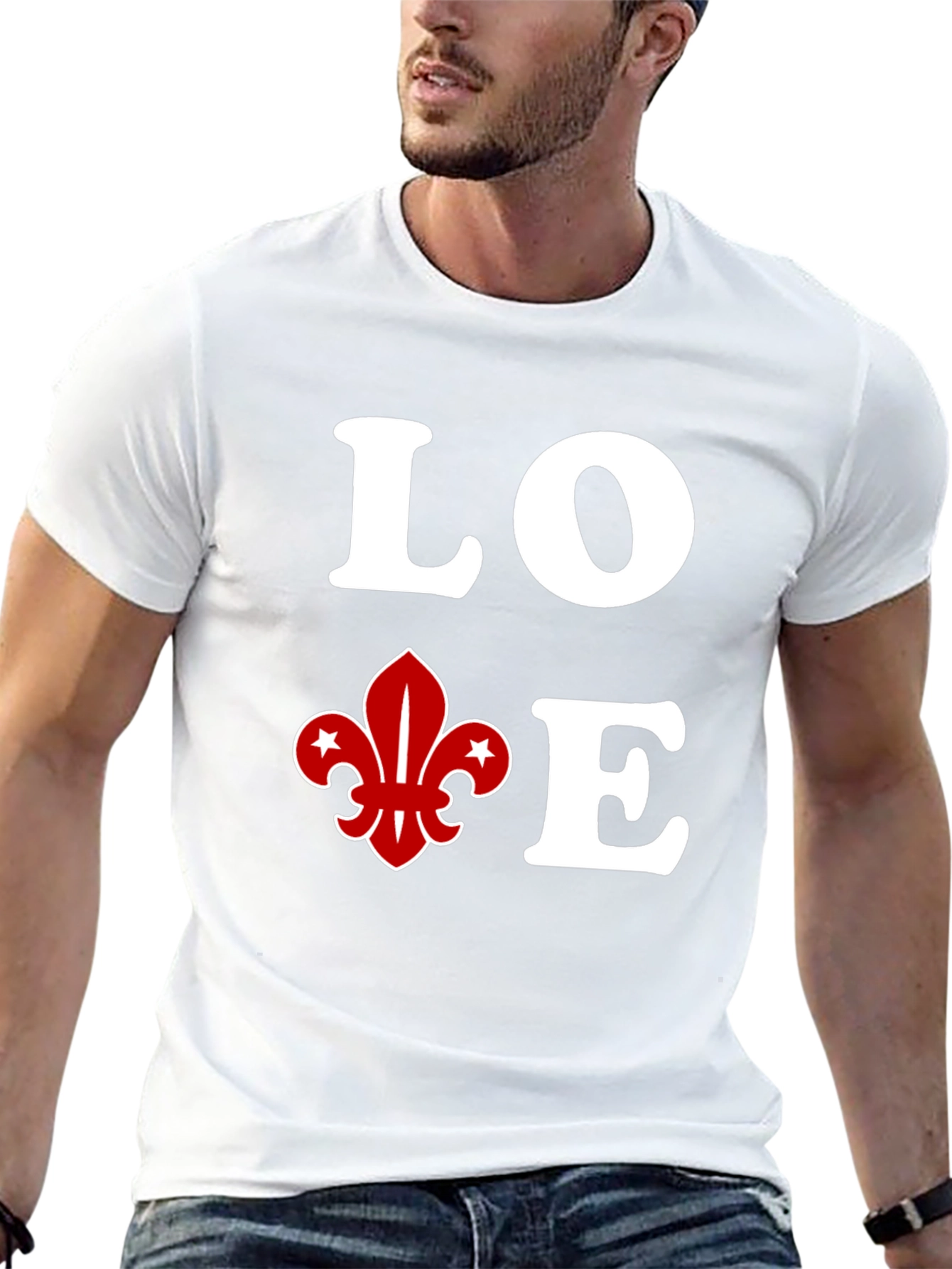 Black Love Fleur-de-Lis Graphic Tee view 13