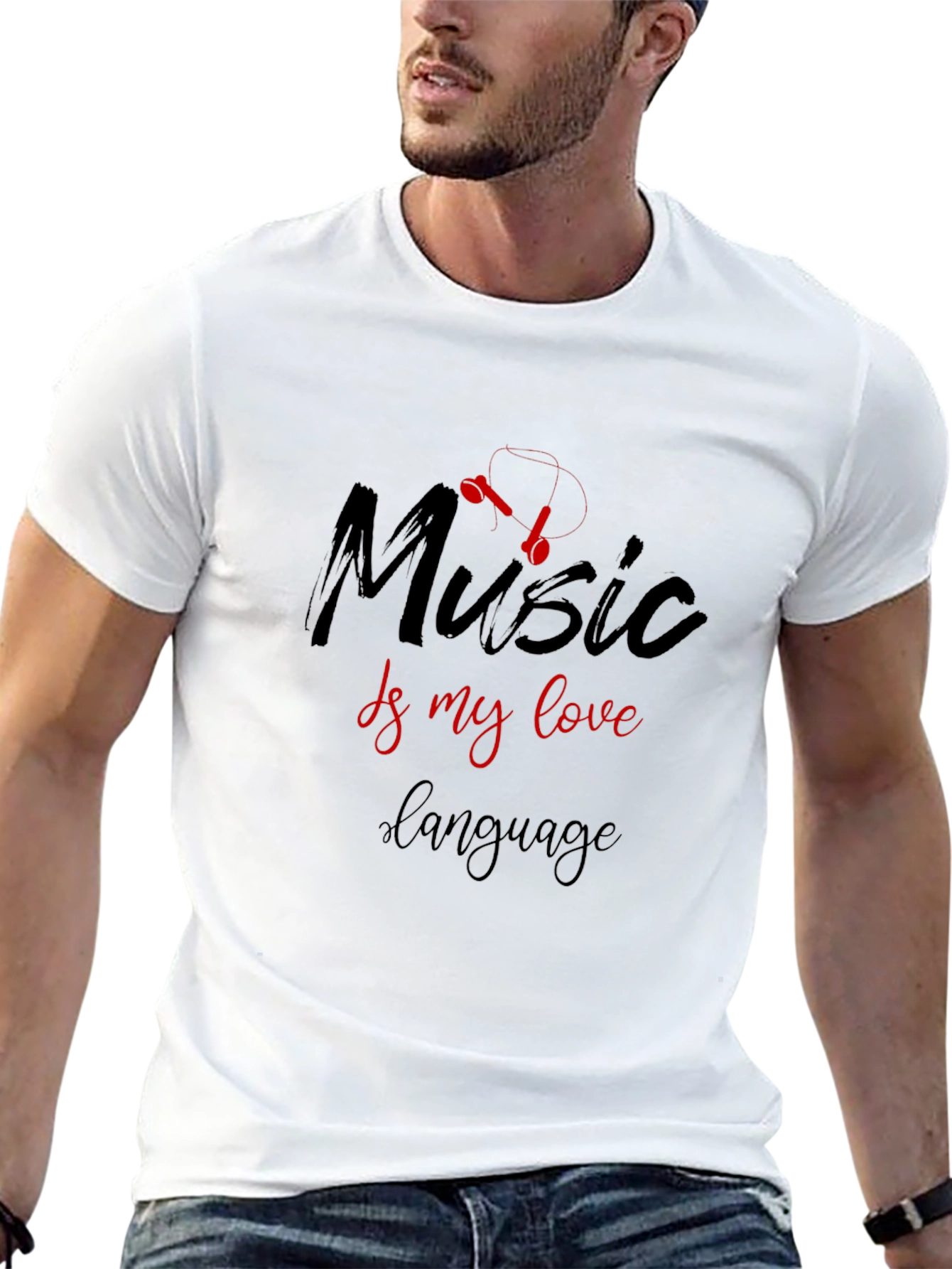 Black Music Is My Love Language Graphic Tee view 13