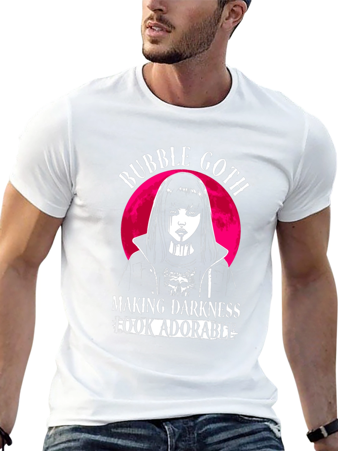 Black Bubble Goth T-Shirt - Making Darkness Look Adorable view 13